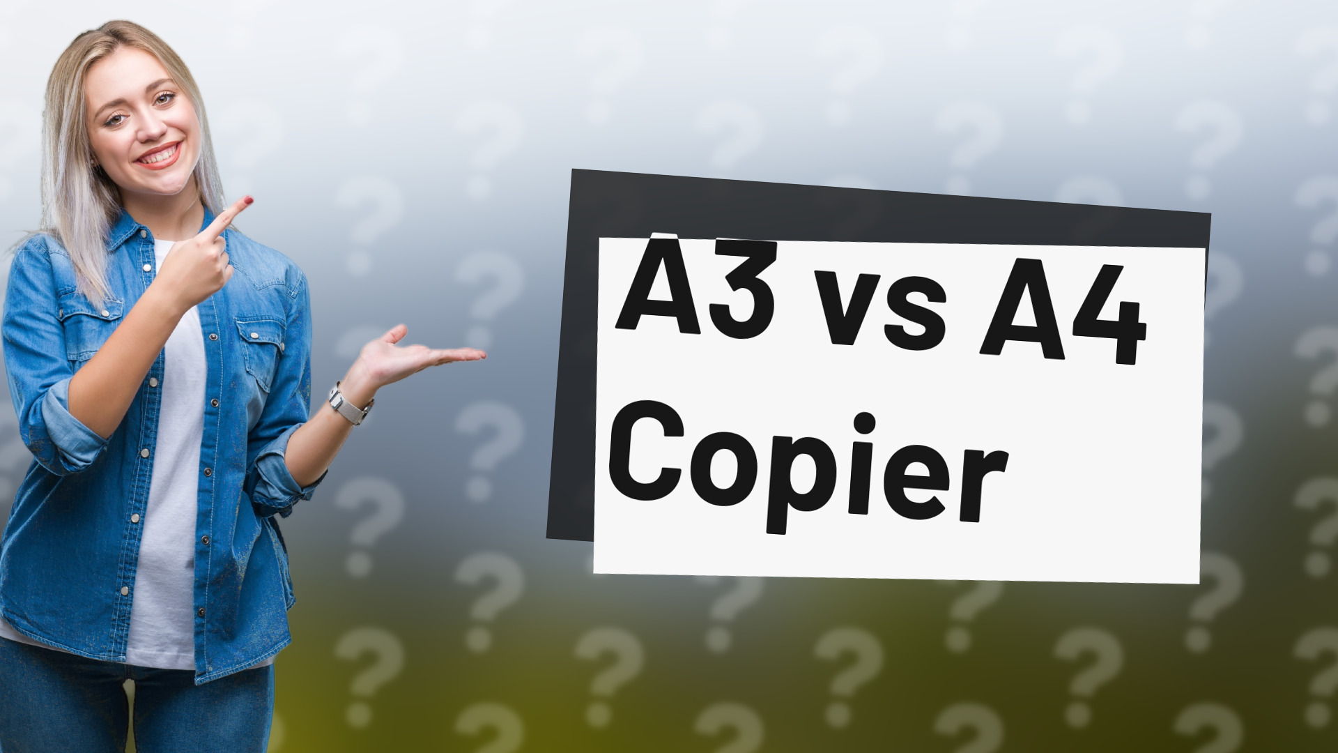 A3 vs A4 Copier