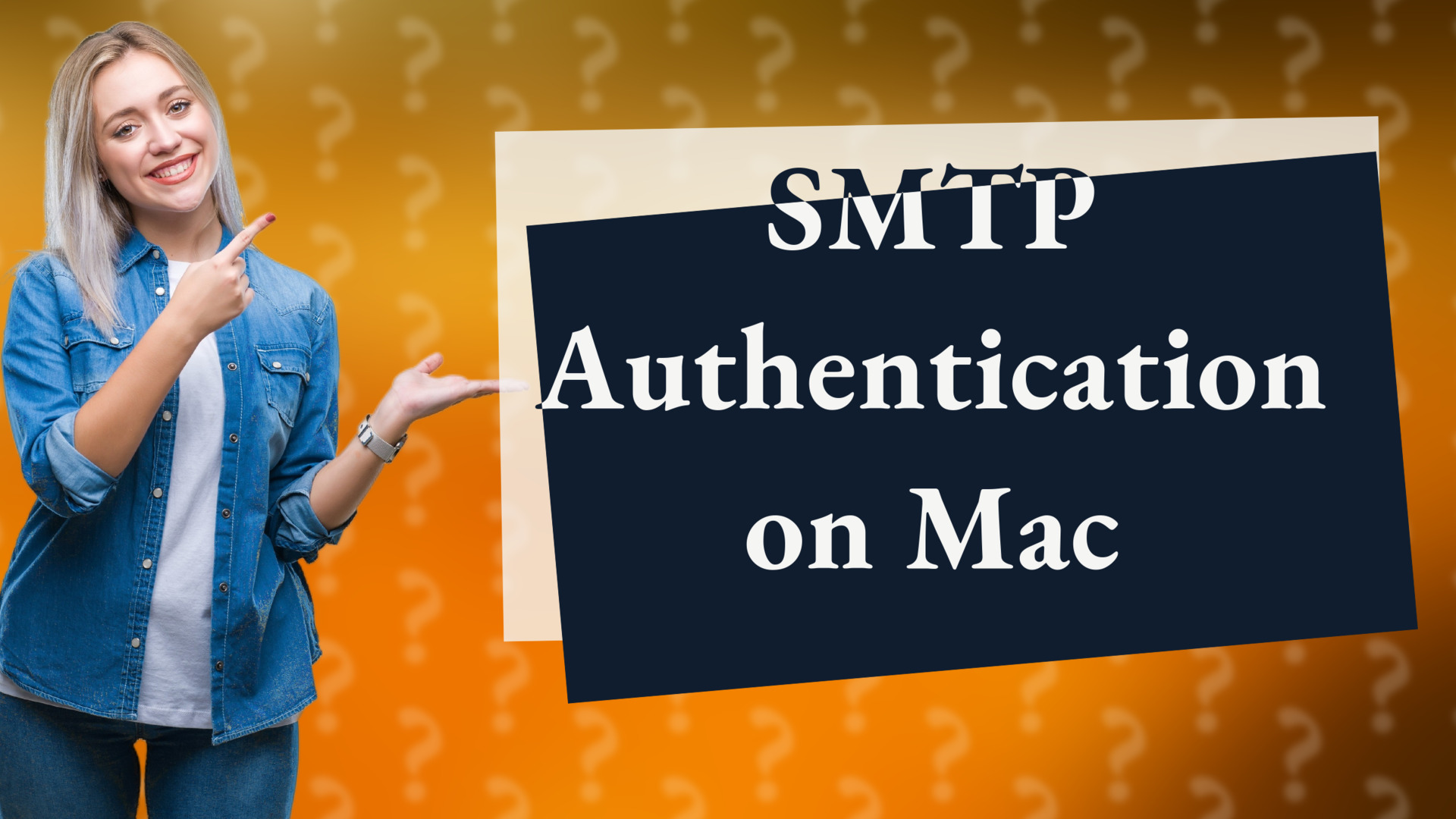 SMTP Authentication on Mac