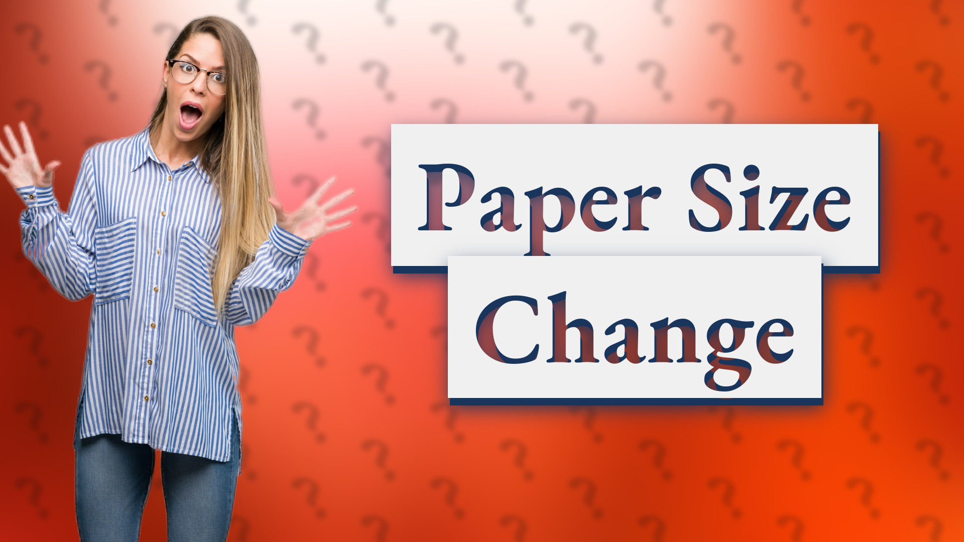 Paper Size Change