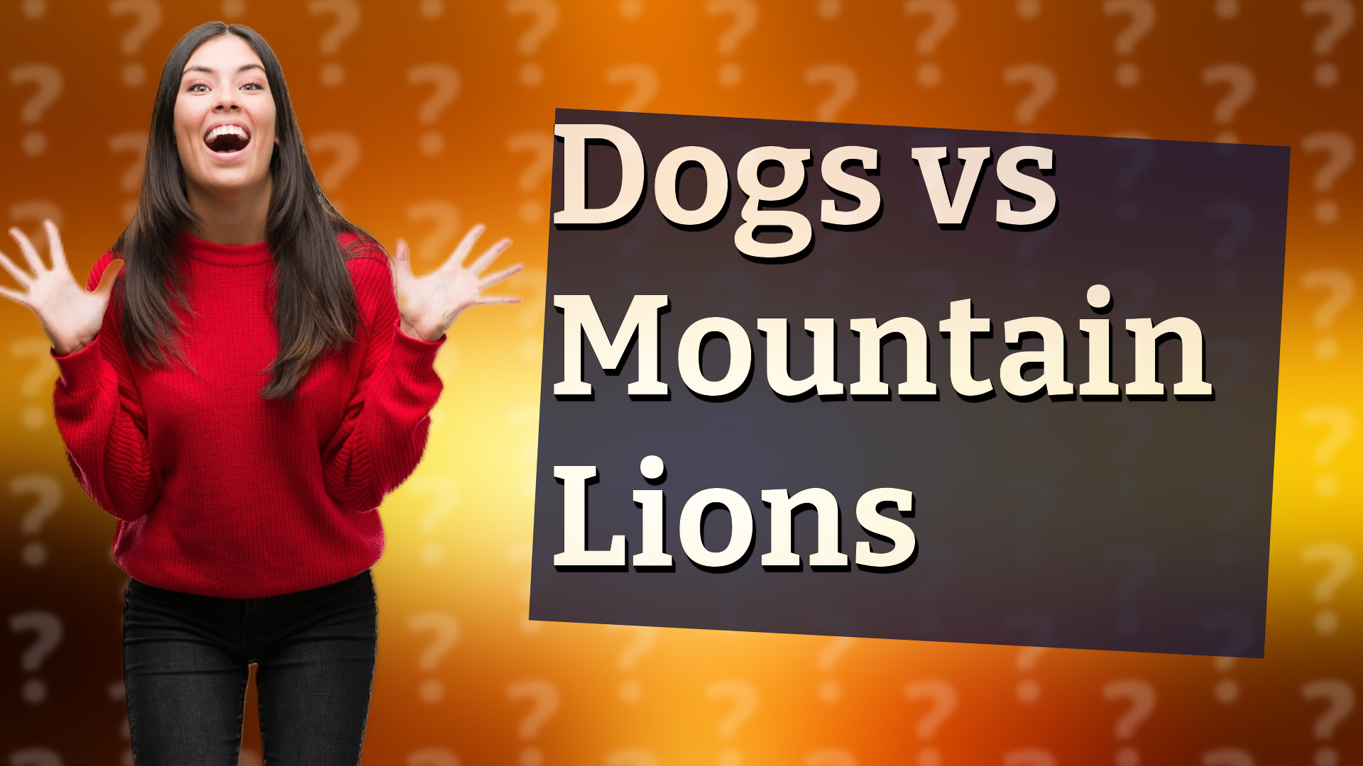 Dogs vs Mountain Lions