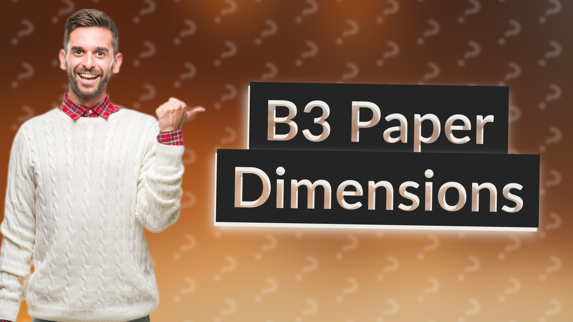 B3 Paper Dimensions