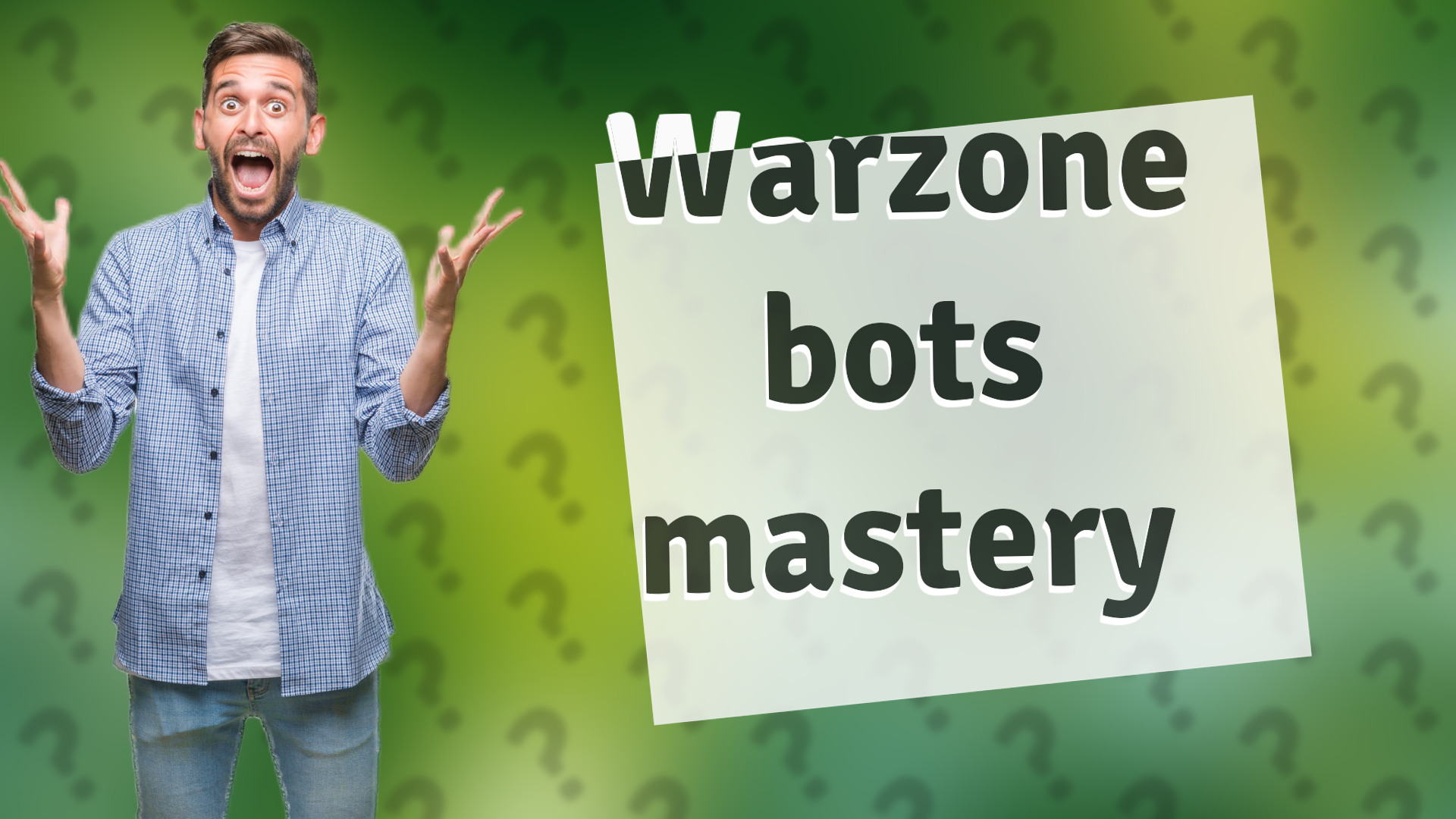 Warzone bots mastery