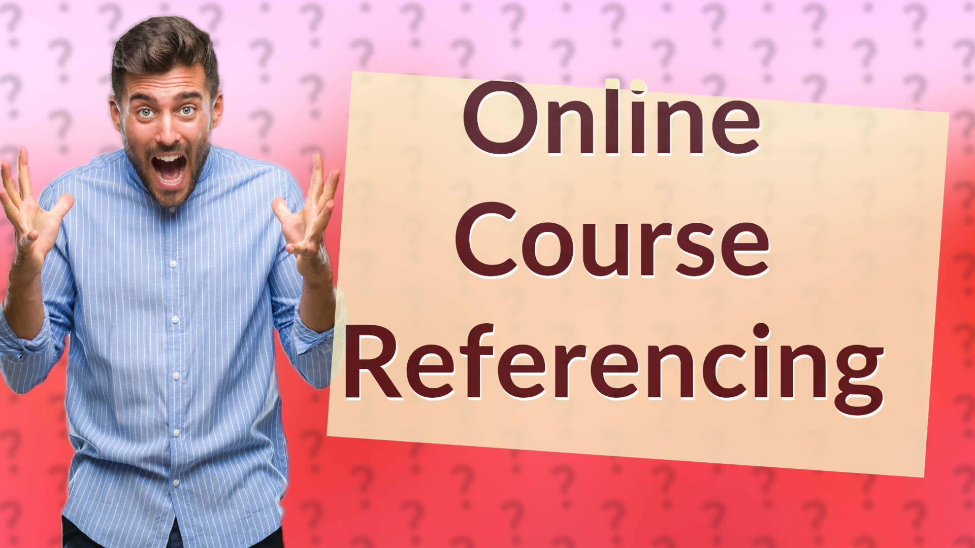 Online Course Referencing