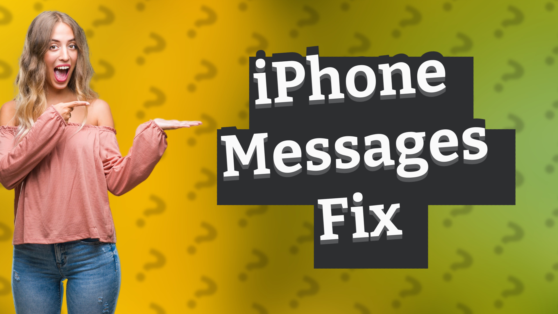 iPhone Messages Fix