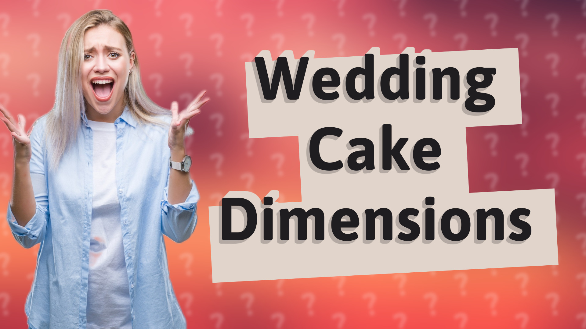 Wedding Cake Dimensions