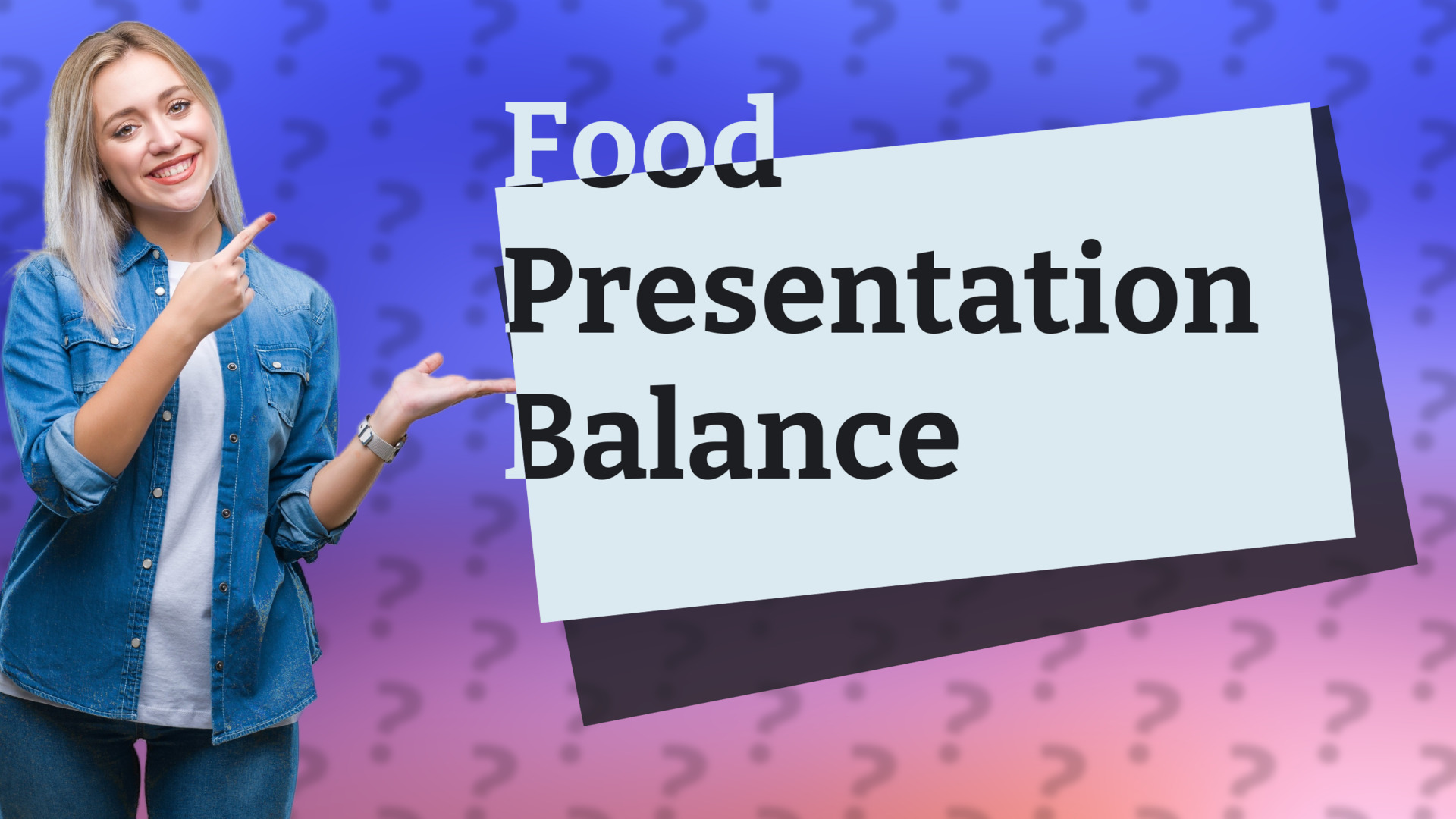 Food Presentation Balance