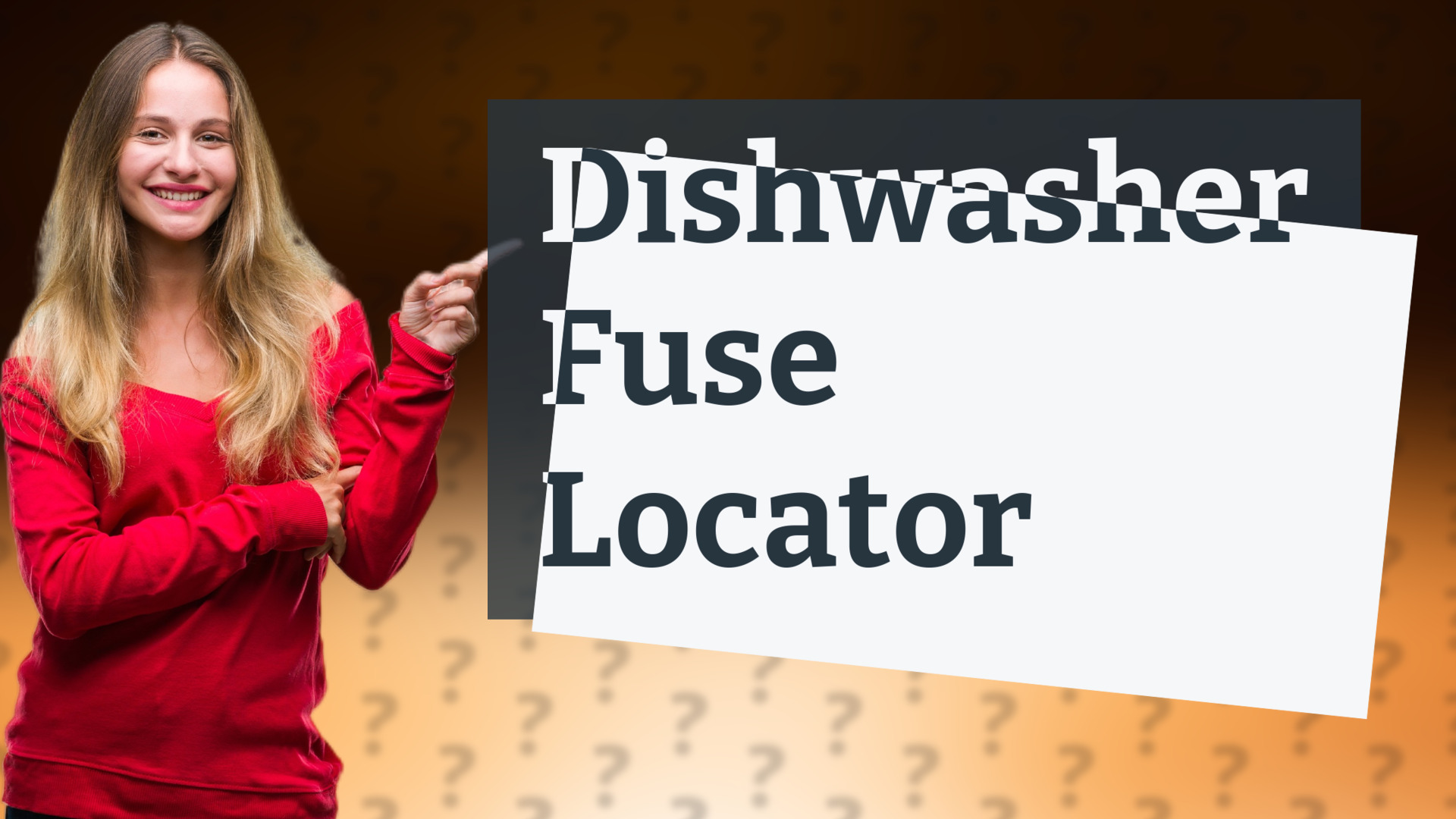 Dishwasher Fuse Locator