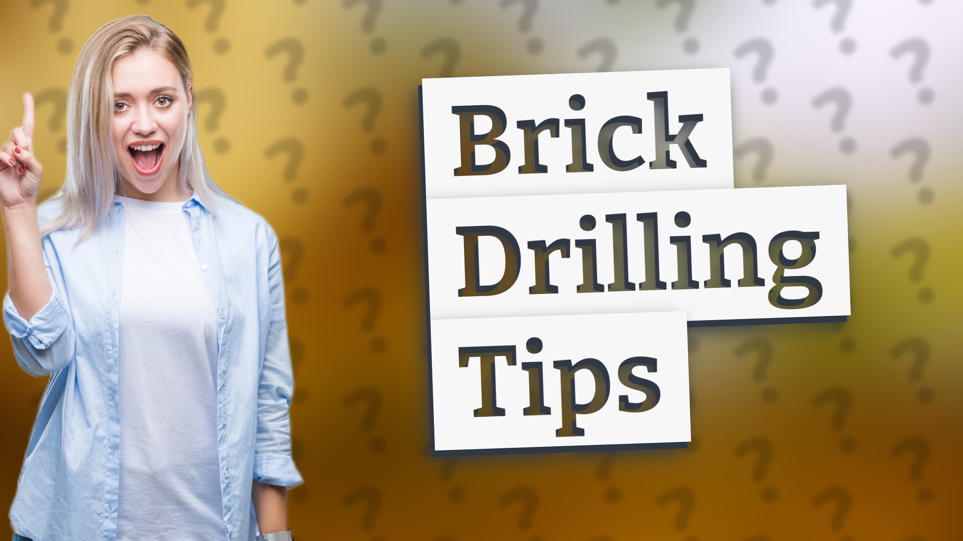 Brick Drilling Tips
