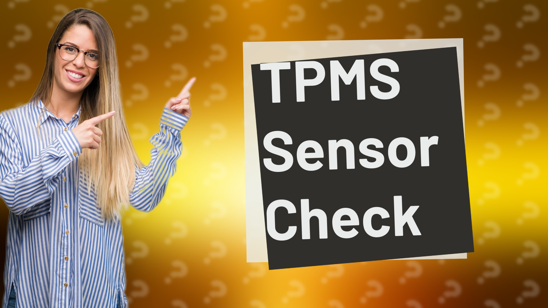 TPMS Sensor Check