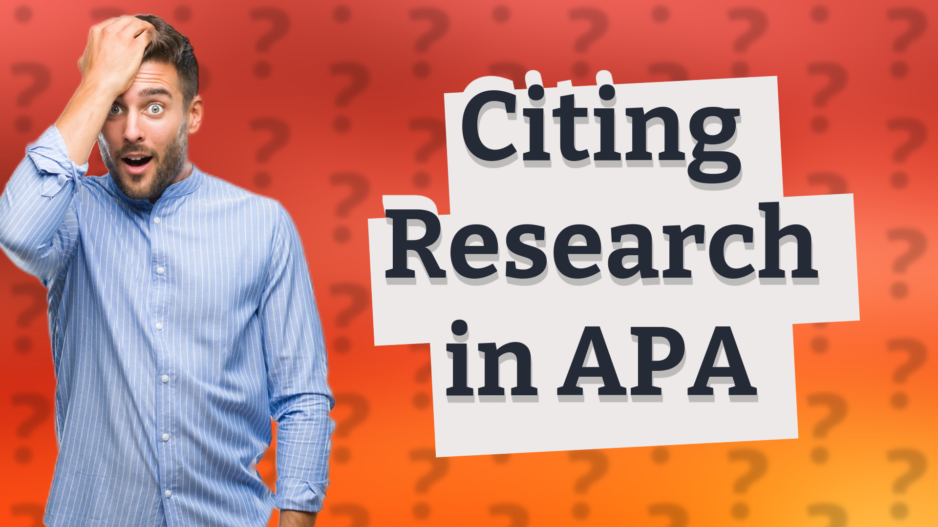 Citing Research in APA