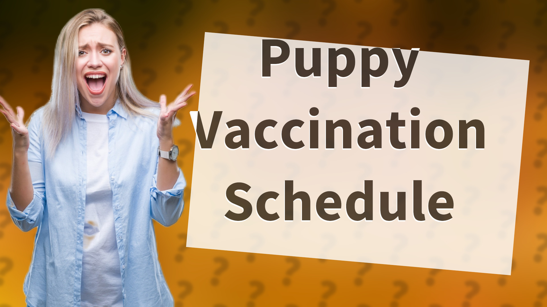 Puppy Vaccination Schedule