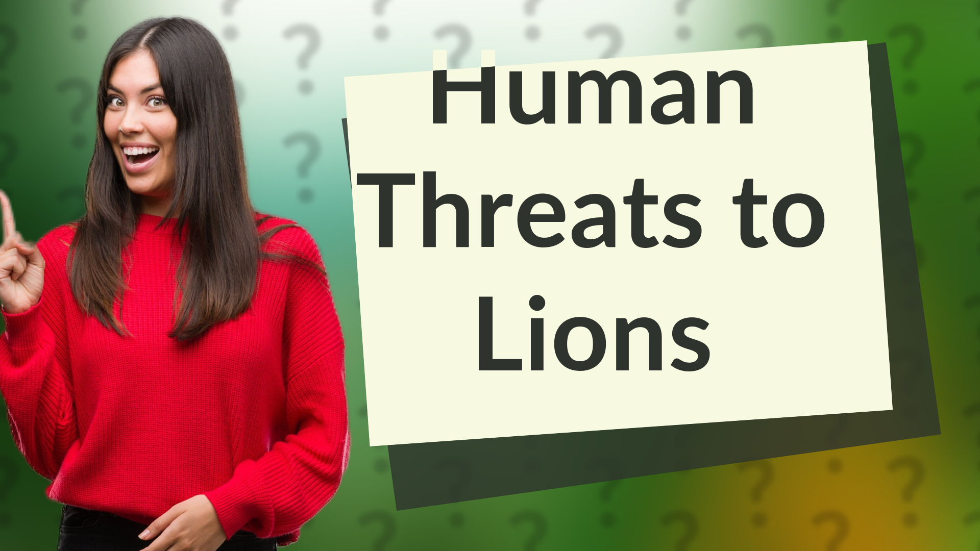 Human Threats to Lions