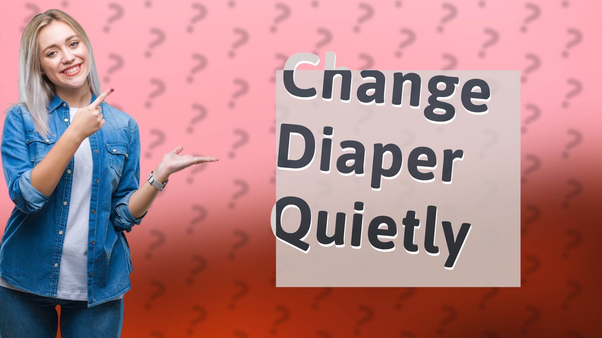 Change Diaper Quietly