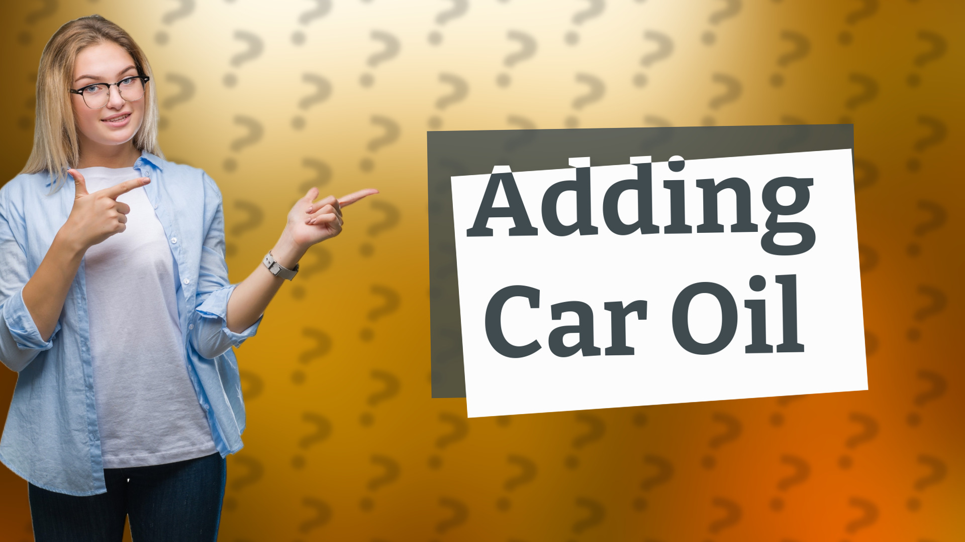 Adding Car Oil