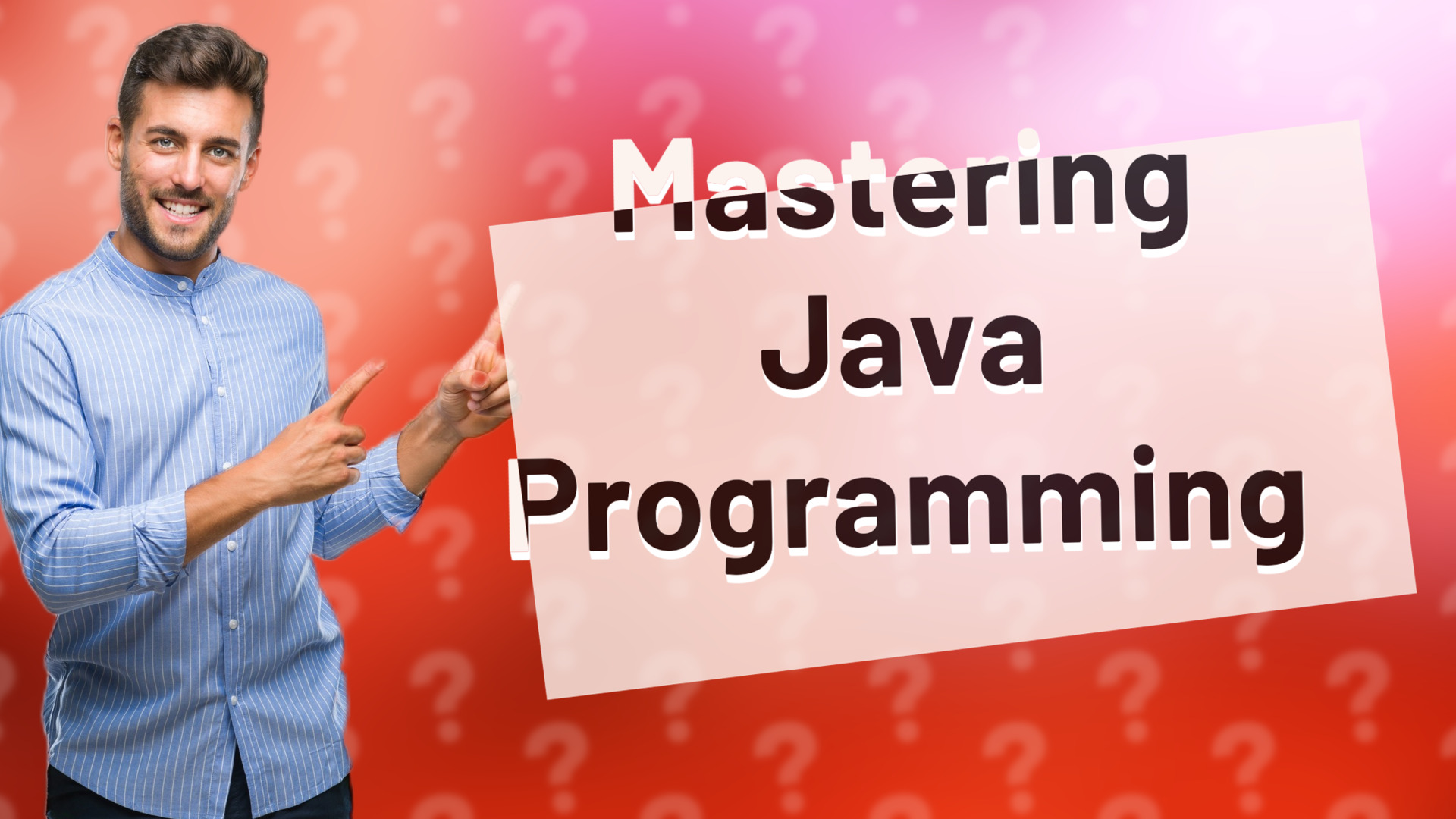 Mastering Java Programming