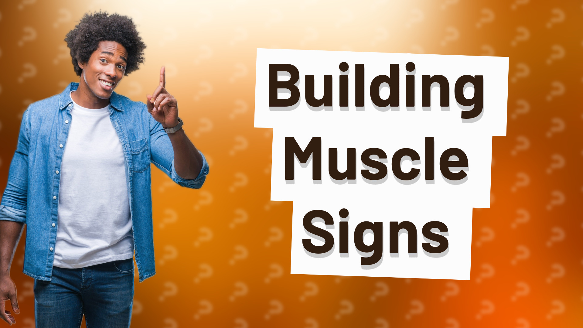 Building Muscle Signs