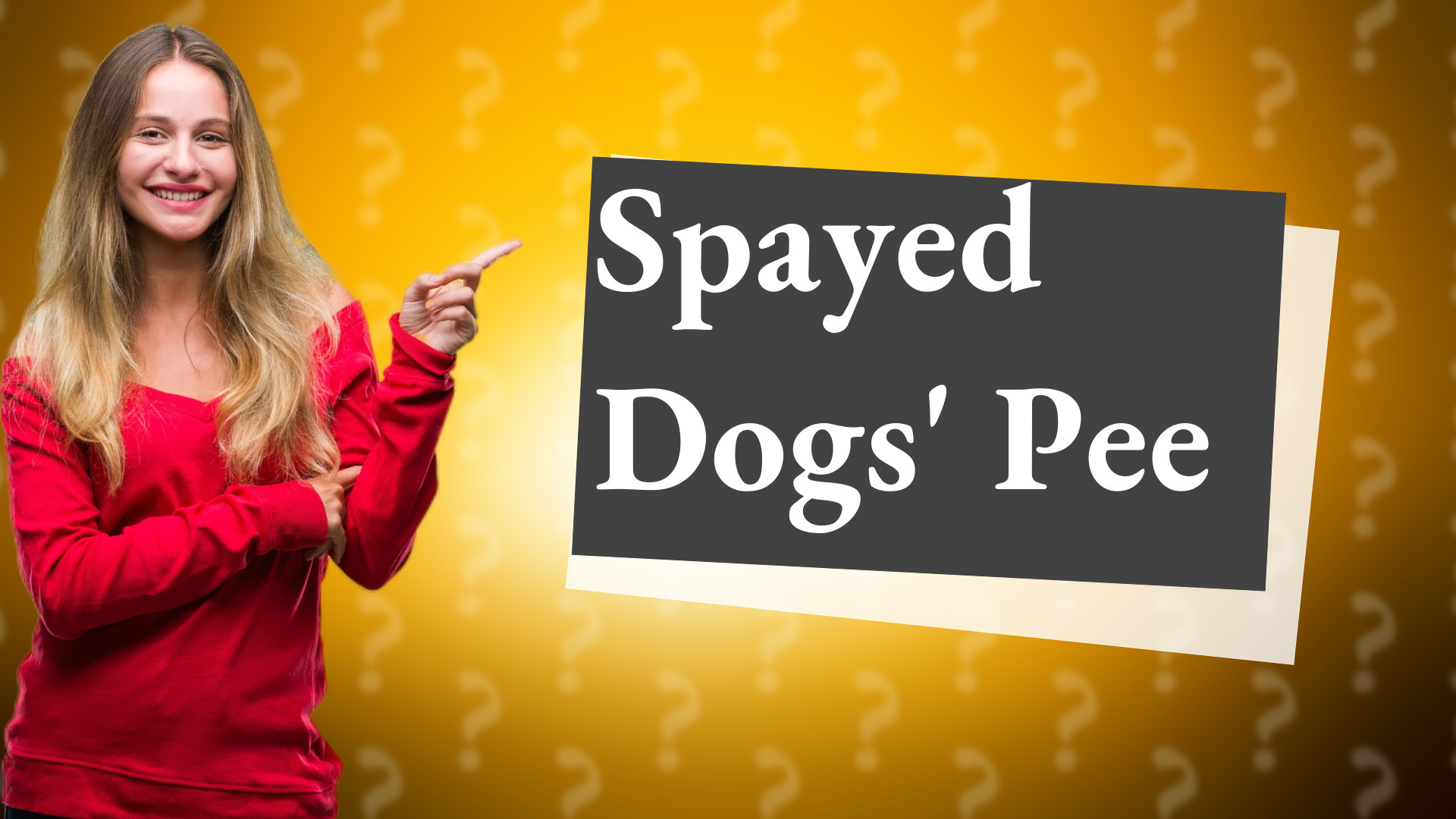 Spayed Dogs' Pee