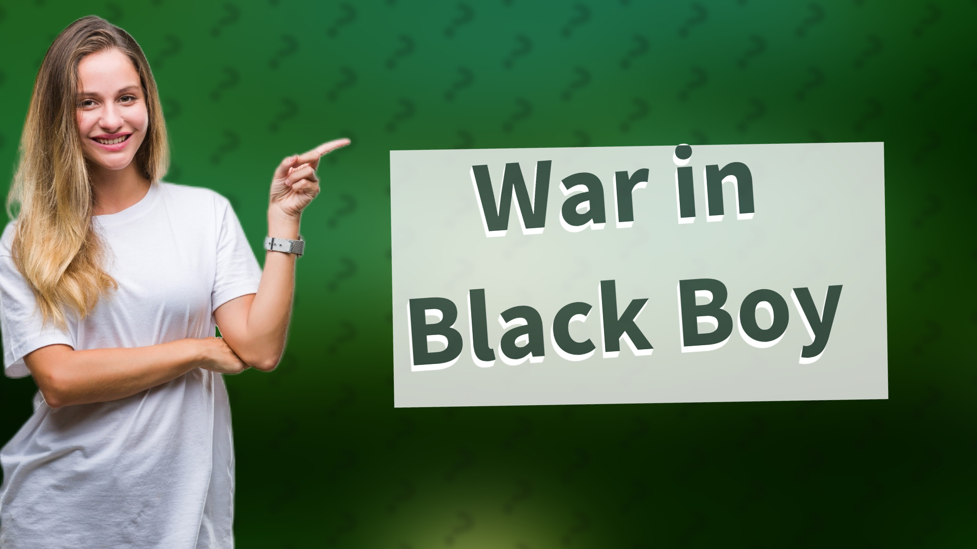 War in Black Boy