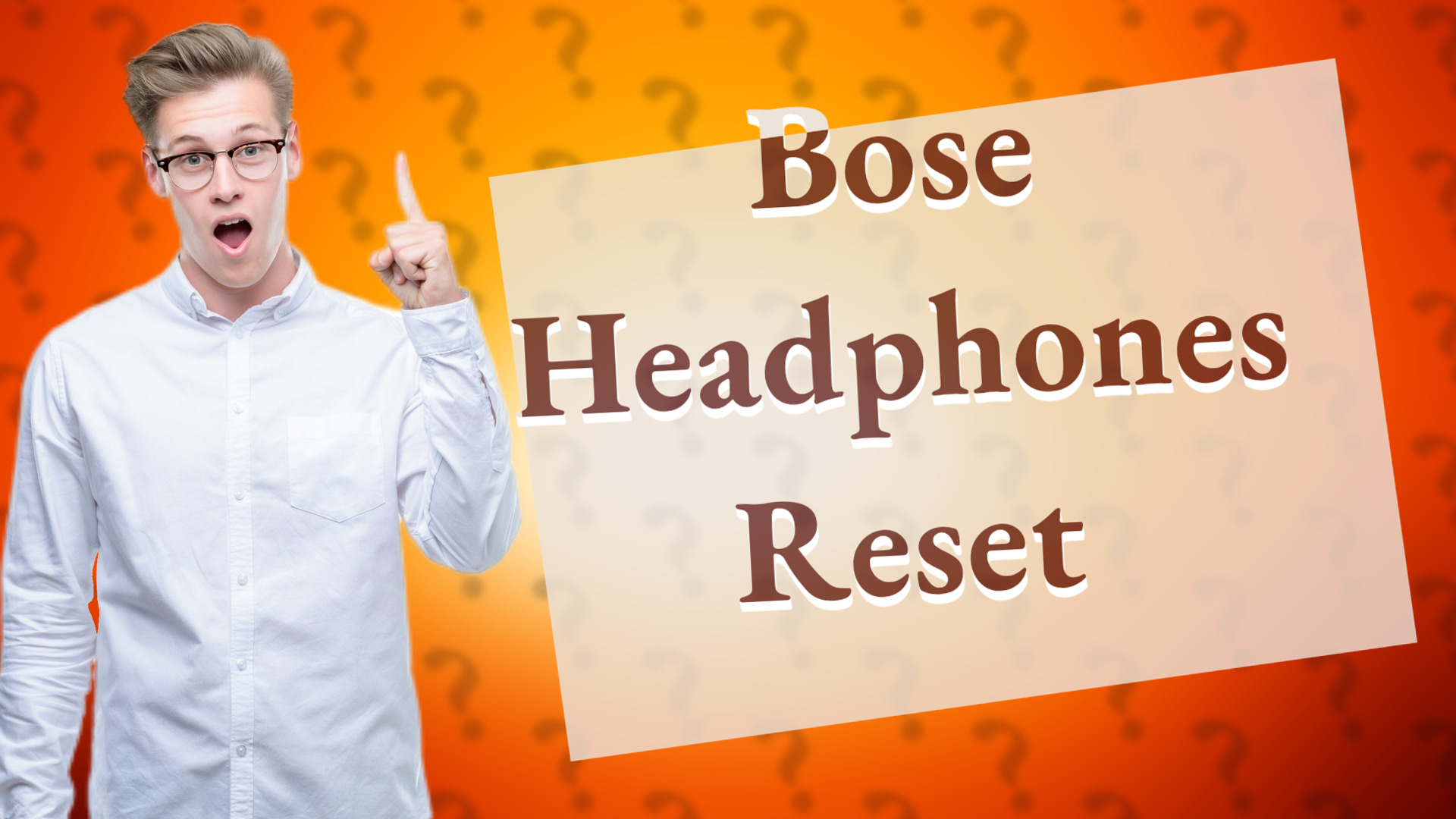 Bose Headphones Reset