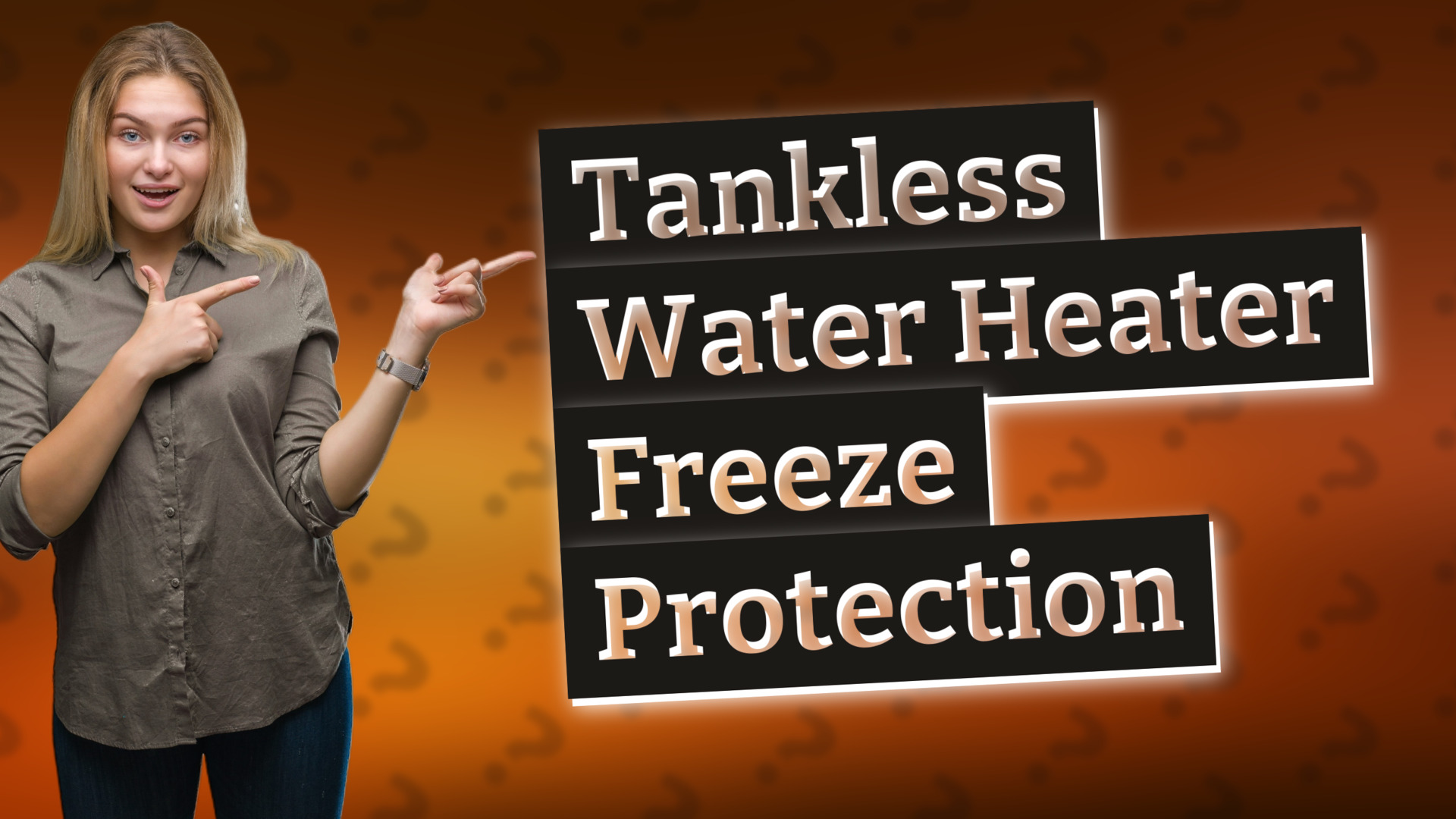 Tankless Water Heater Freeze Protection