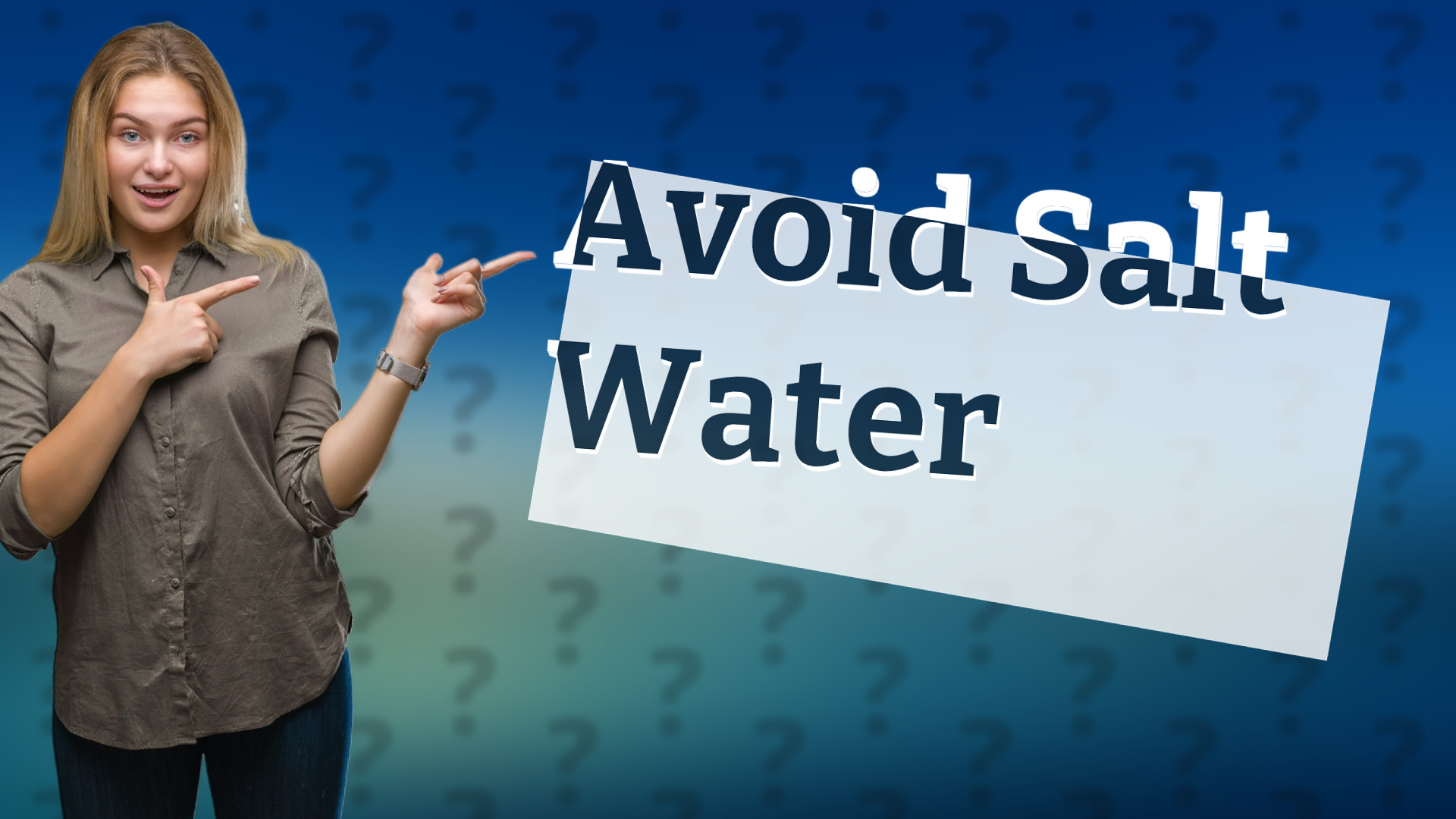 Avoid Salt Water