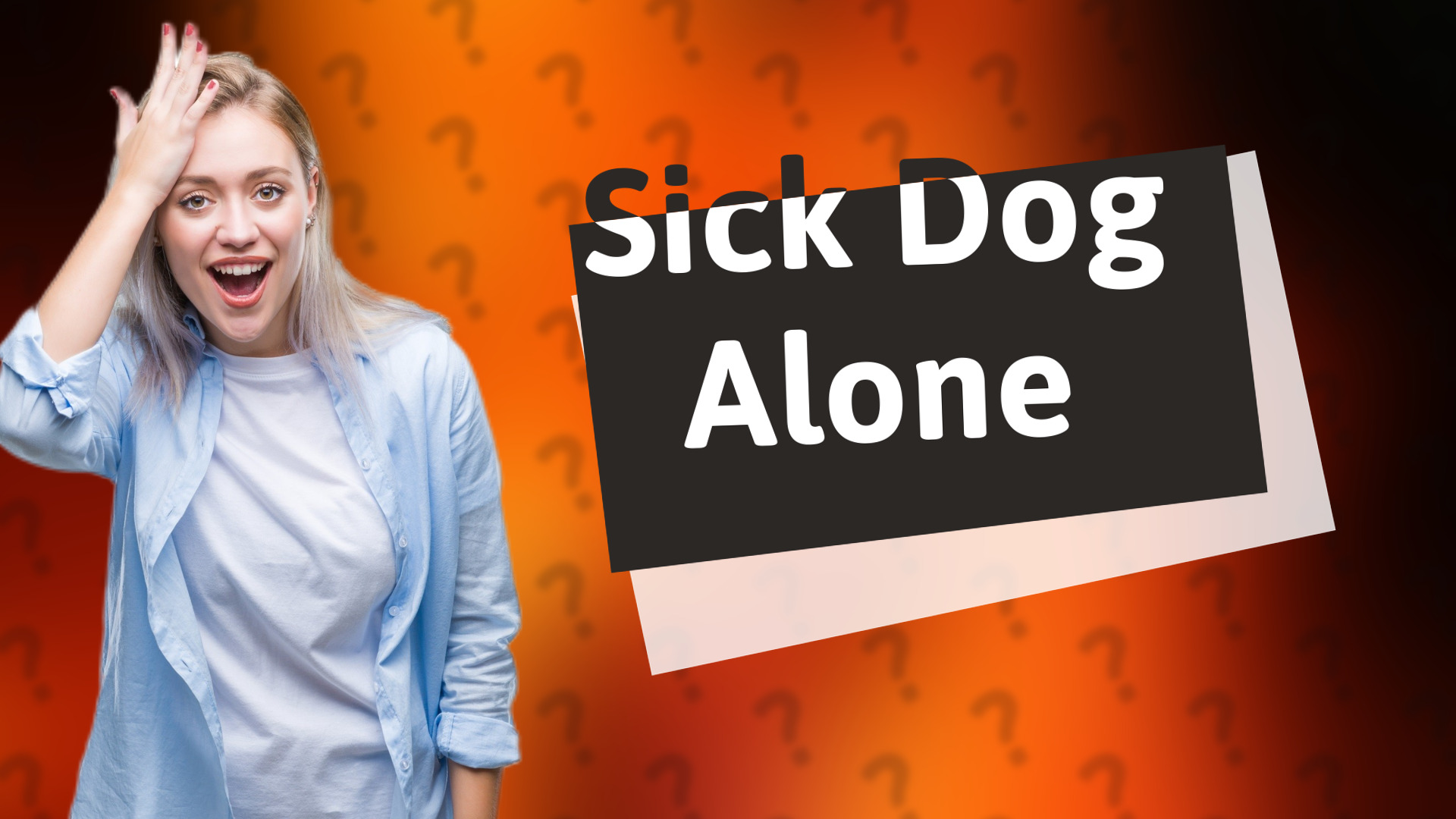 Sick Dog Alone