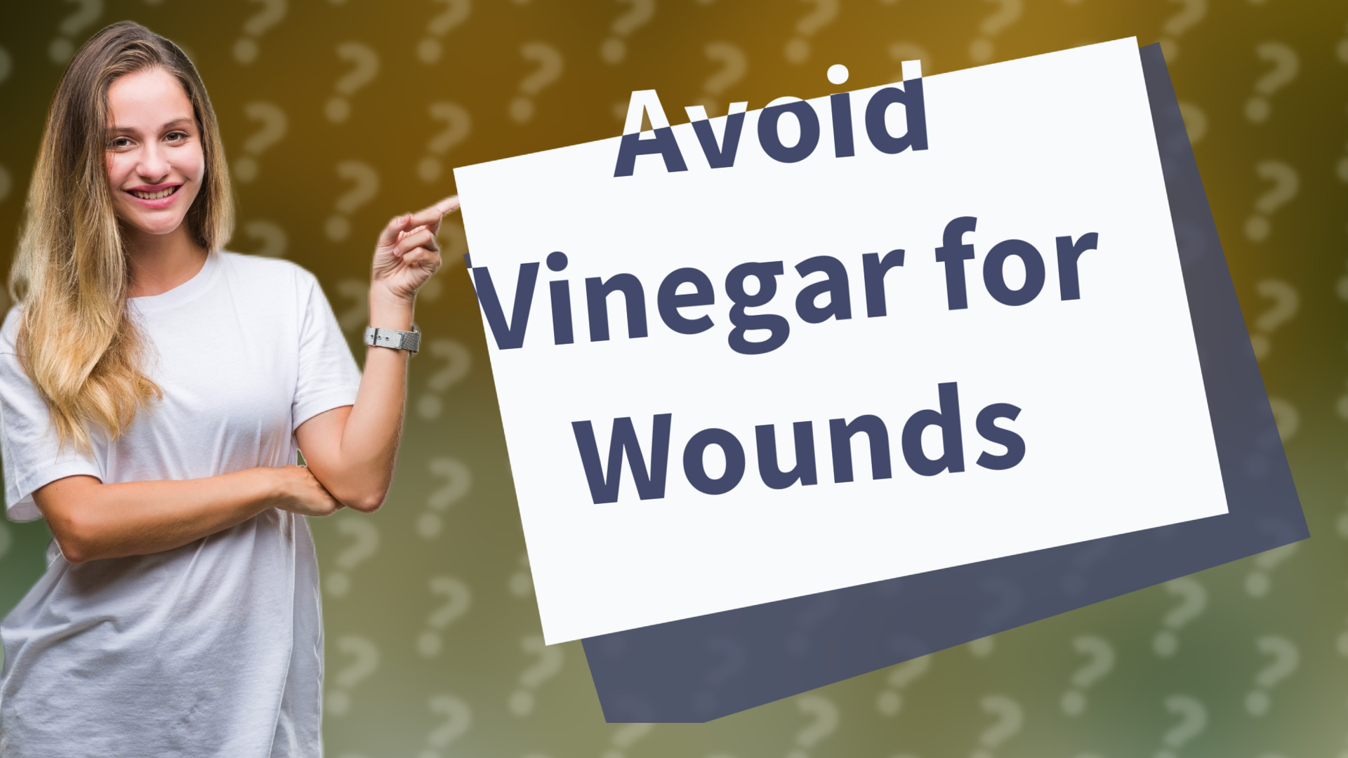 Avoid Vinegar for Wounds