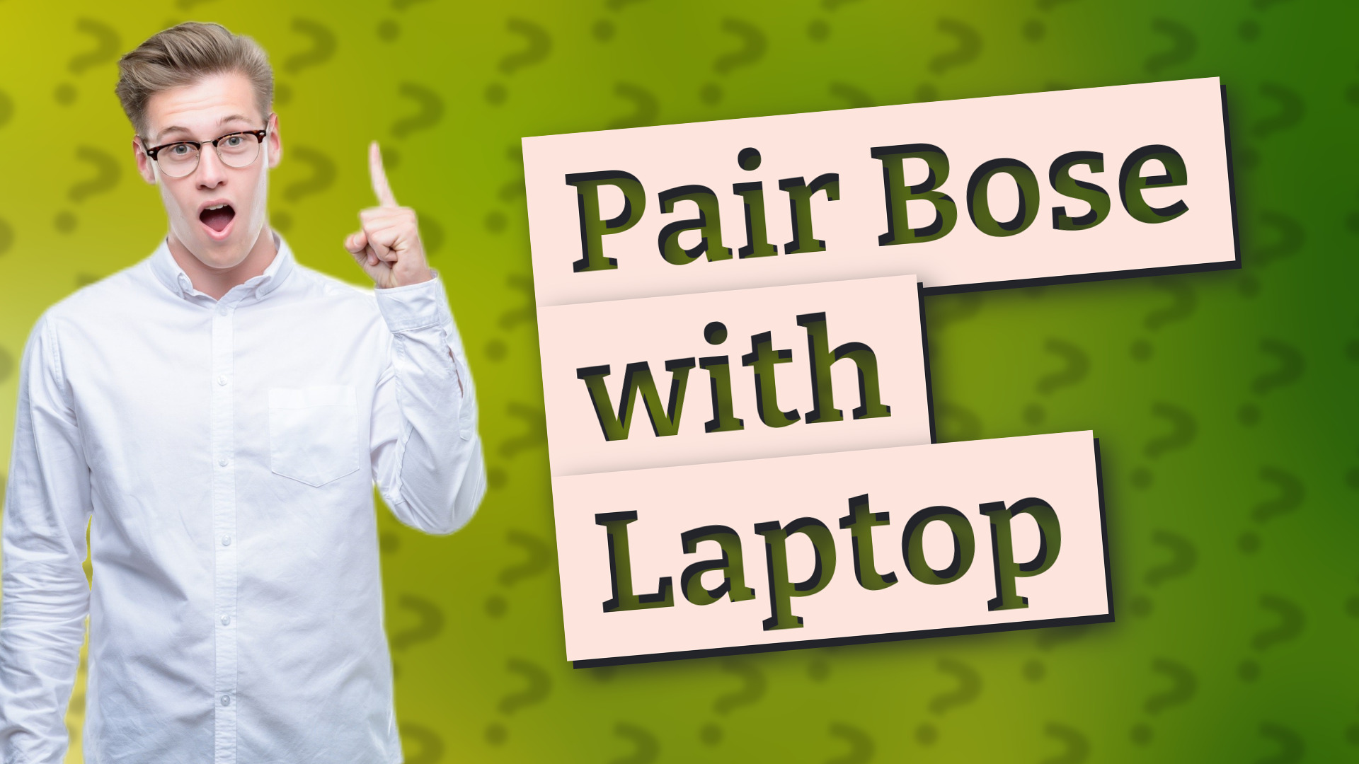 Pair Bose with Laptop