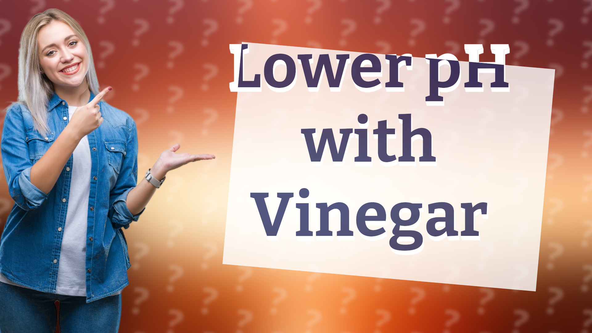 Lower pH with Vinegar