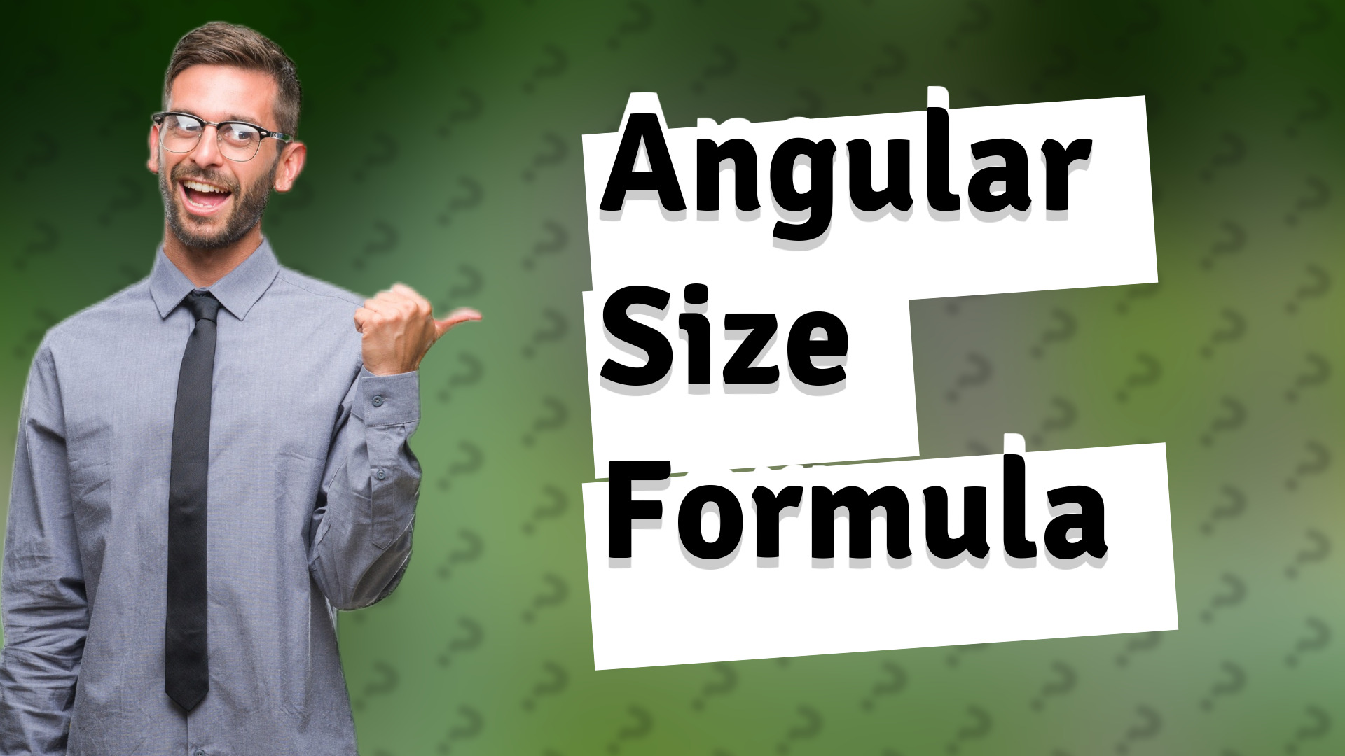 Angular Size Formula