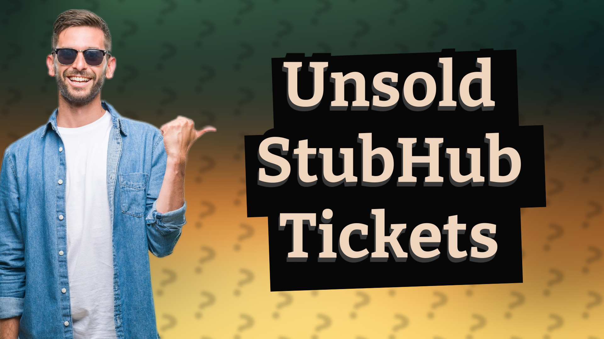 Unsold StubHub Tickets