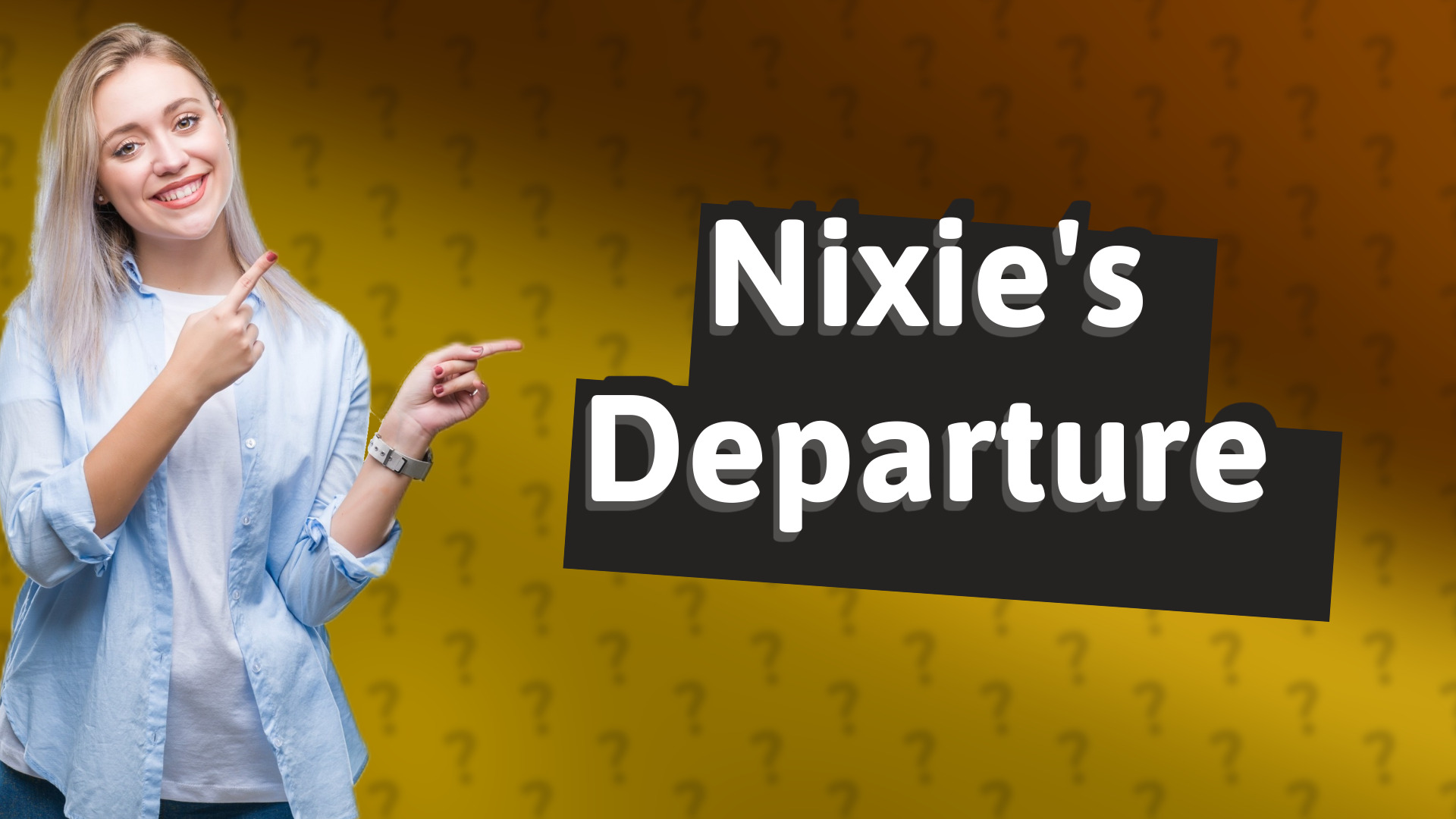 Nixie's Departure