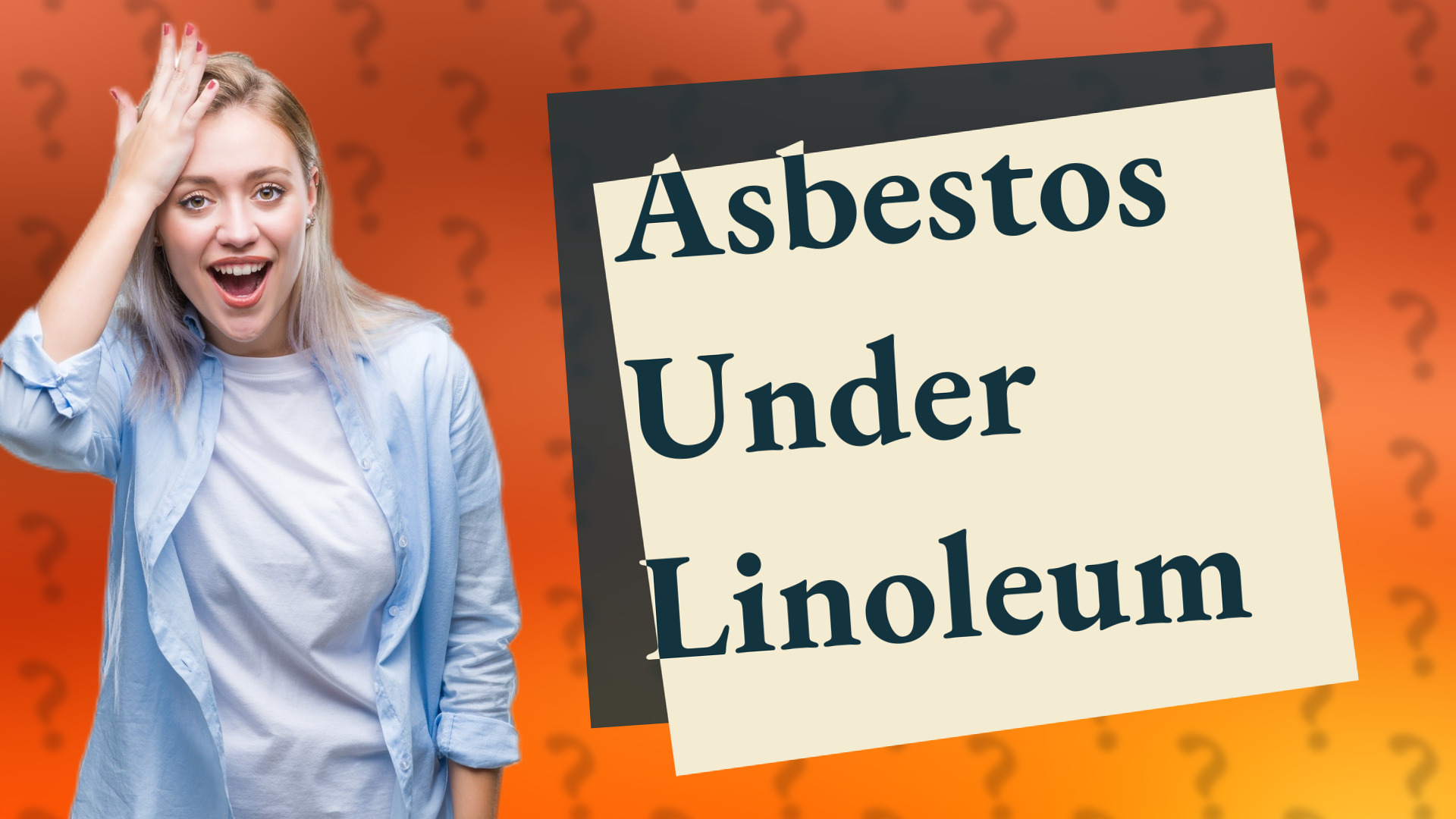 Asbestos Under Linoleum