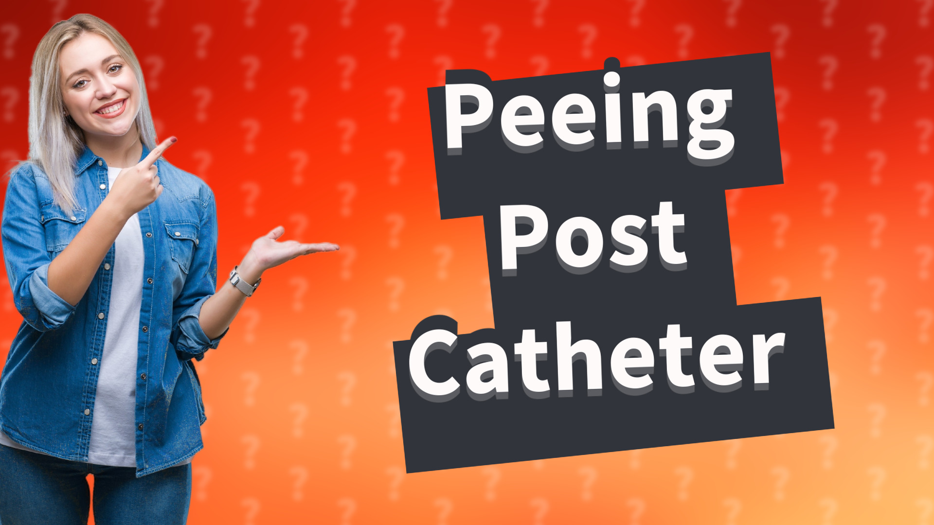 Peeing Post Catheter