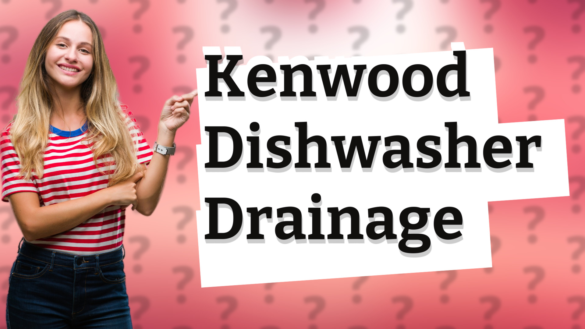 Kenwood Dishwasher Drainage