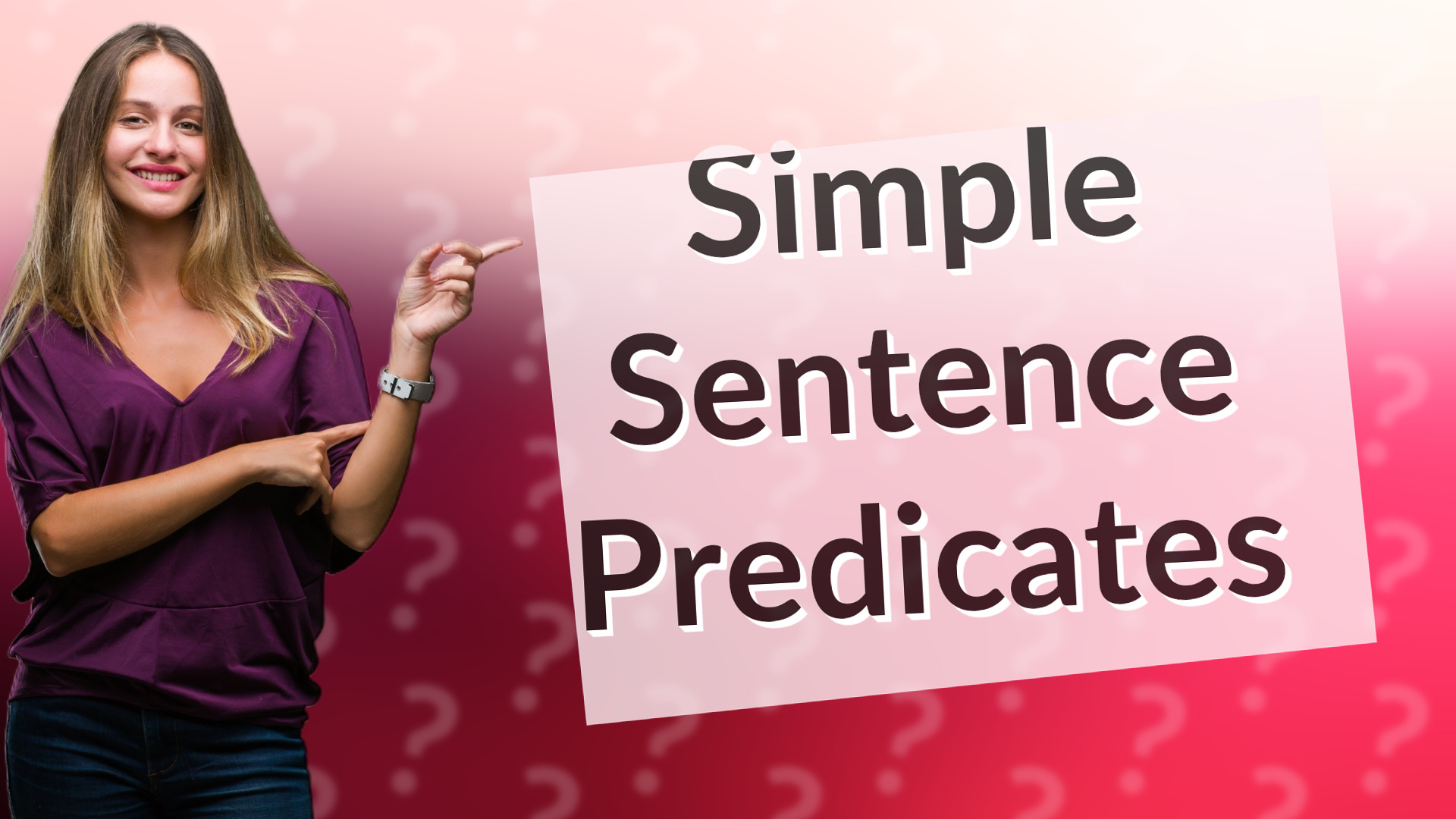 Simple Sentence Predicates
