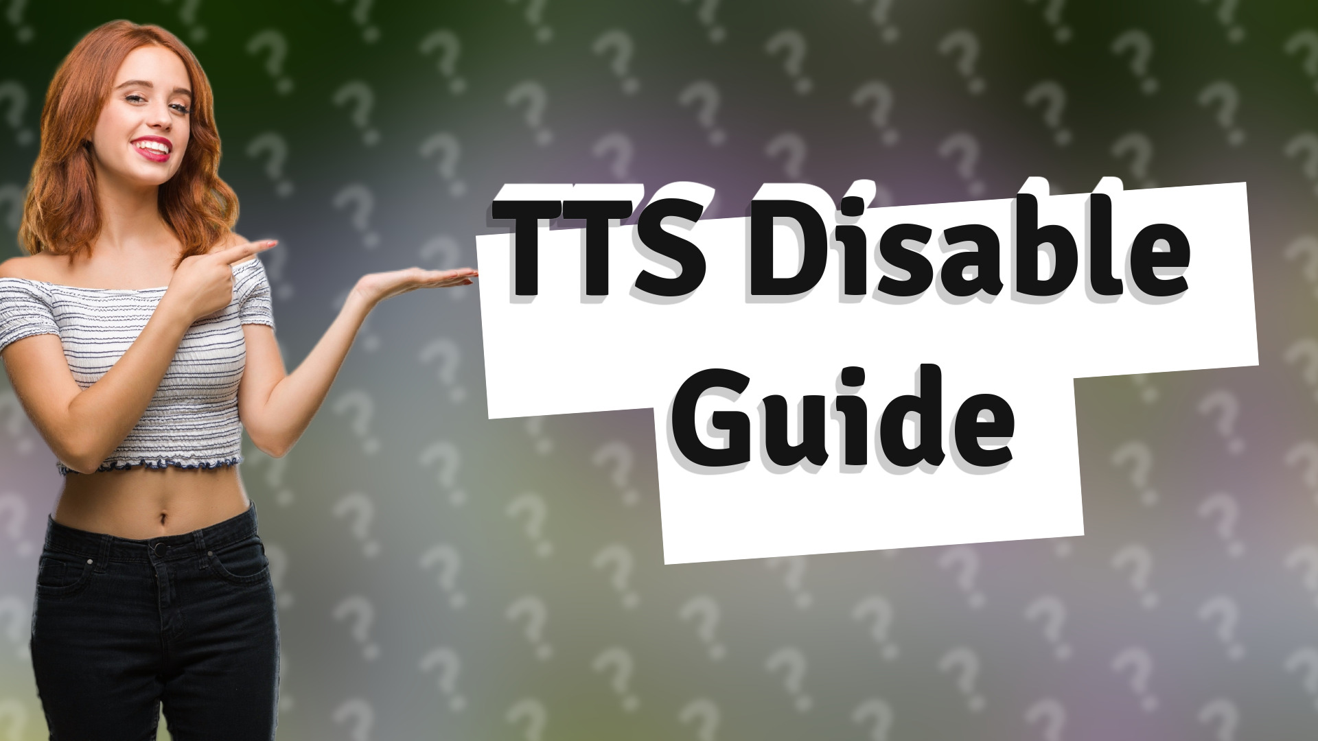 TTS Disable Guide