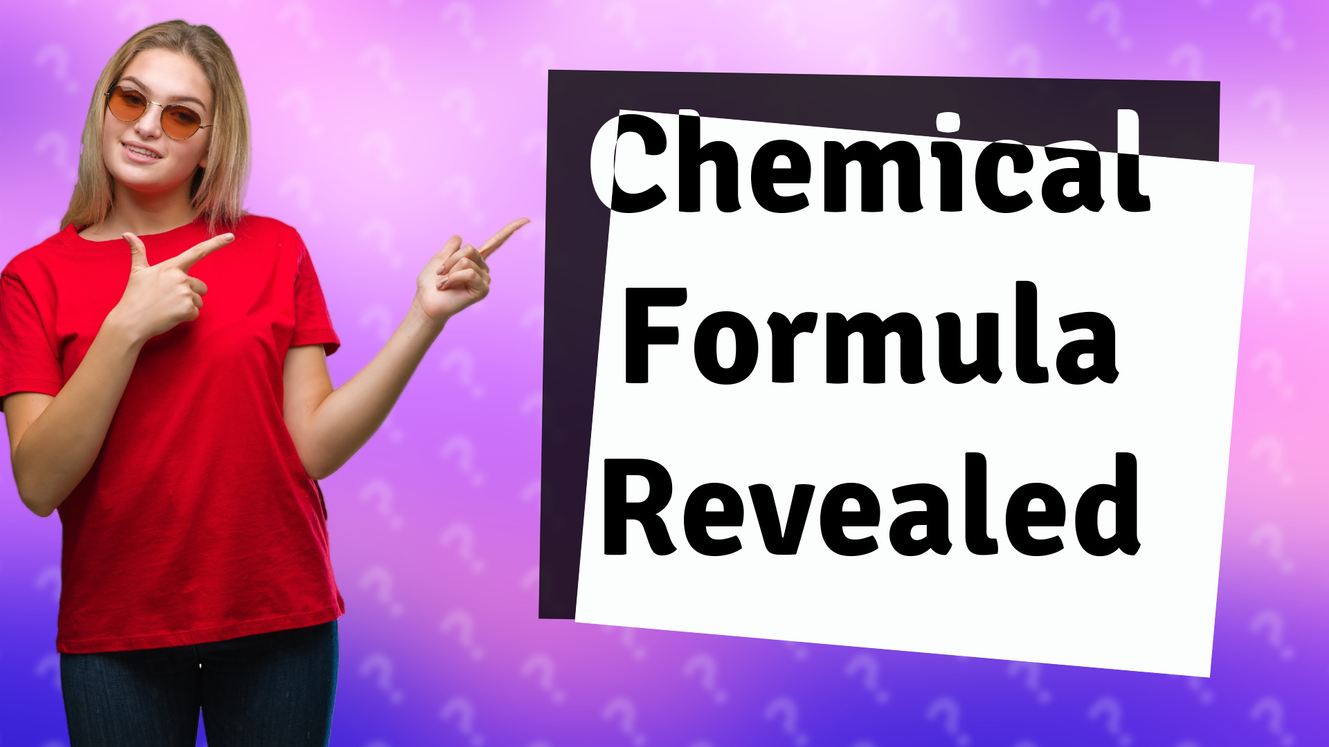Chemical Formula Revealed
