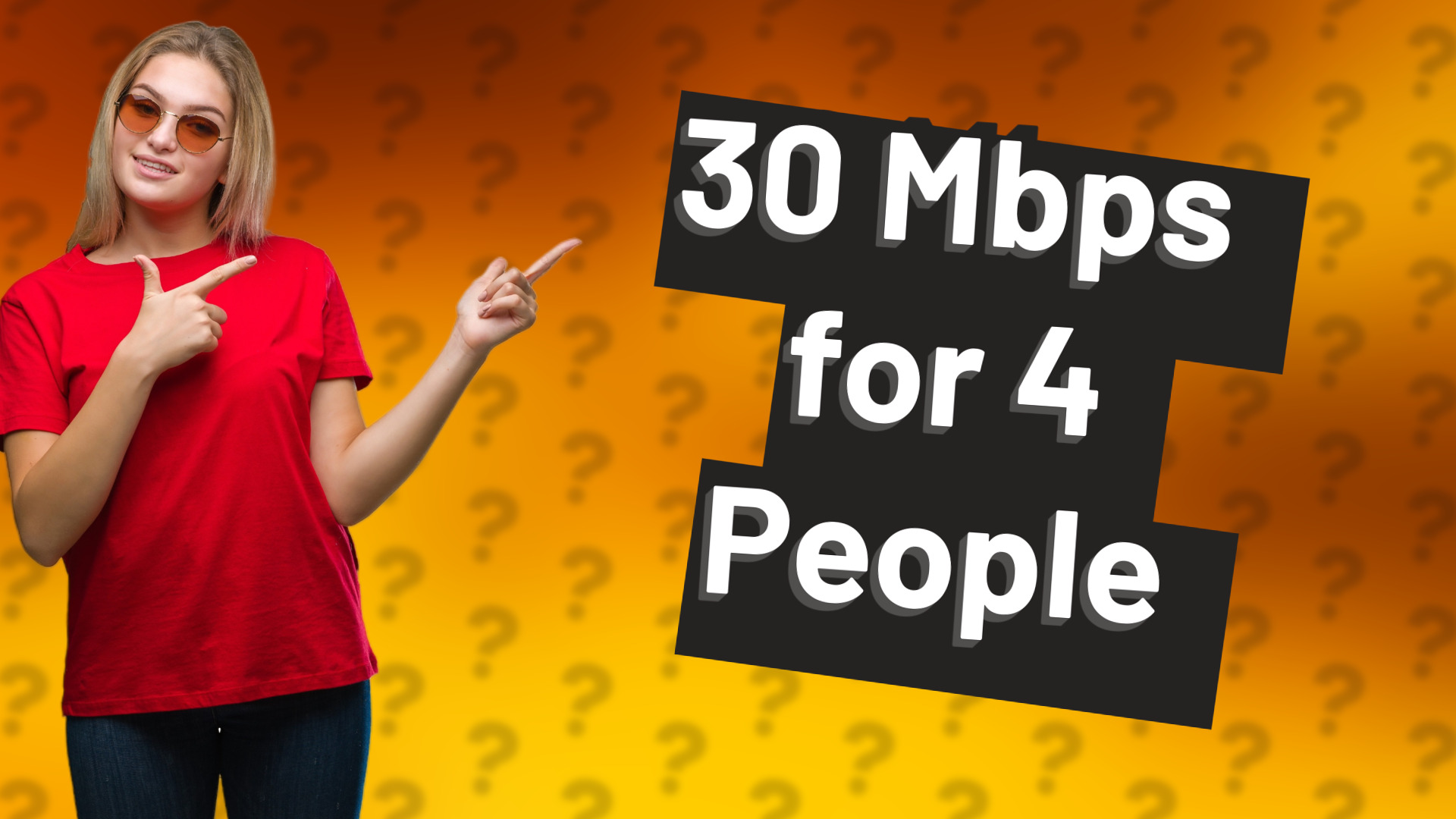 30 Mbps for 4 People
