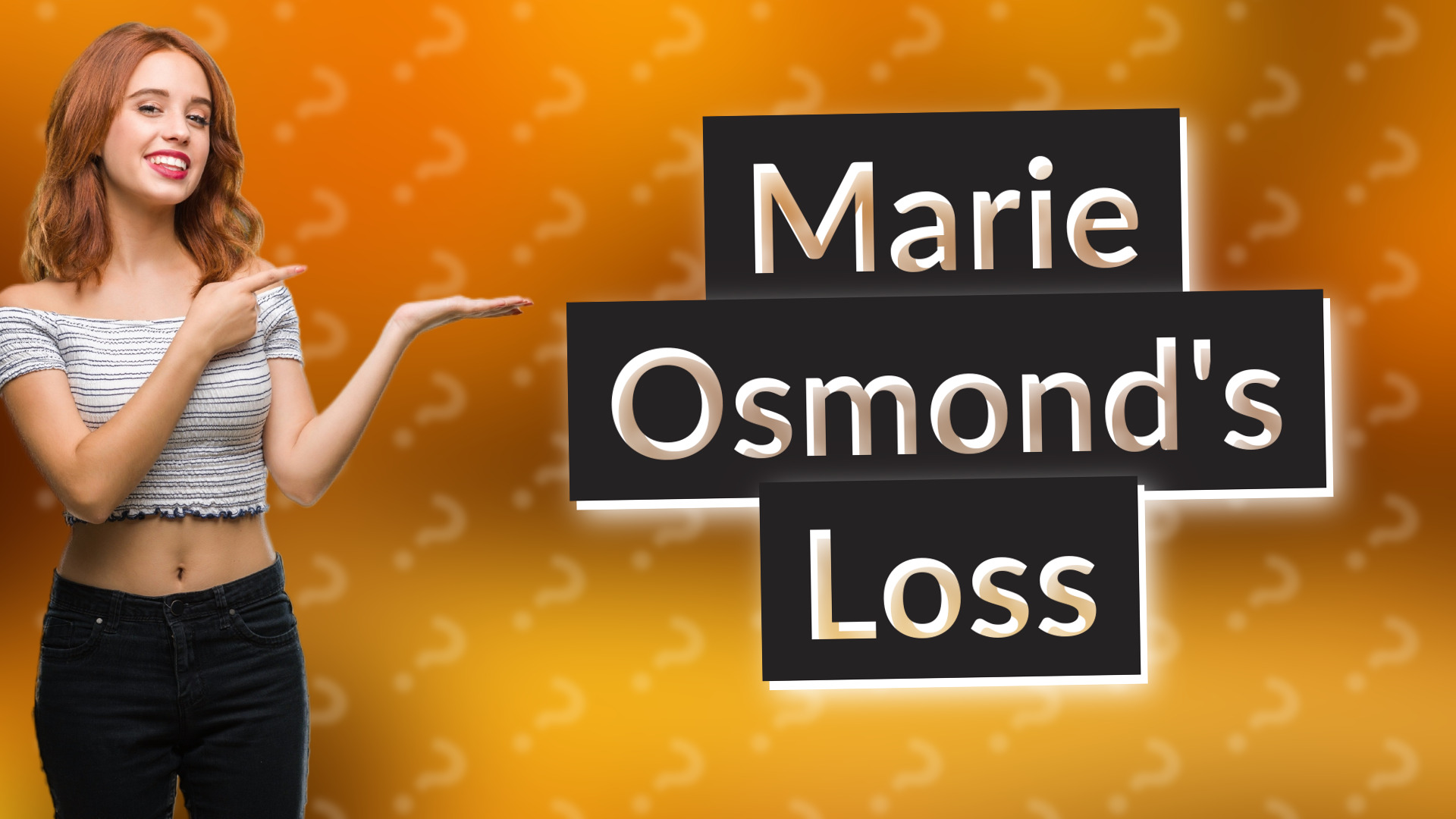 Marie Osmond's Loss