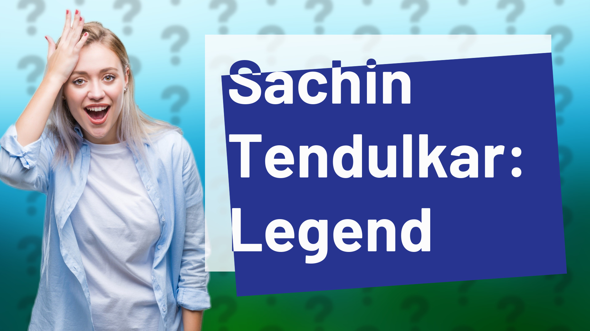 Sachin Tendulkar: Legend