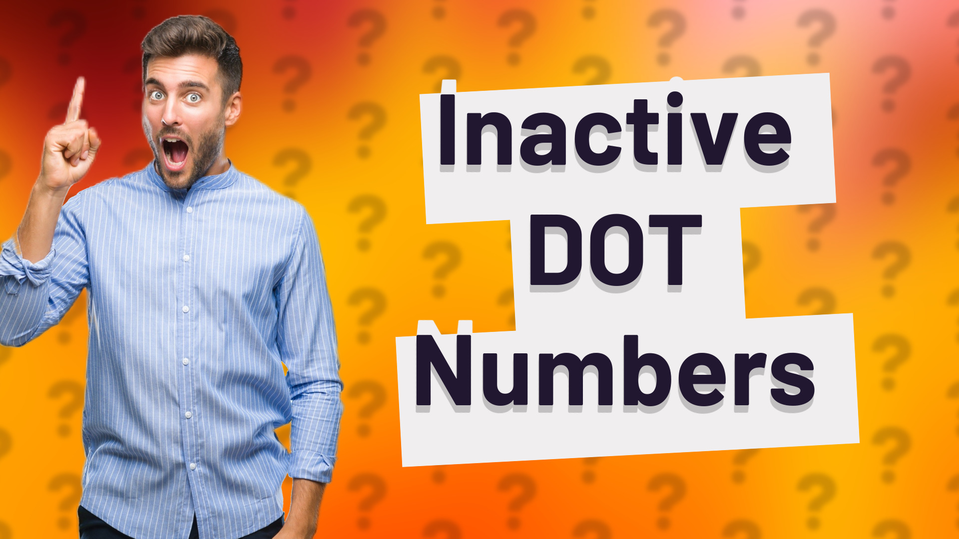 Inactive DOT Numbers