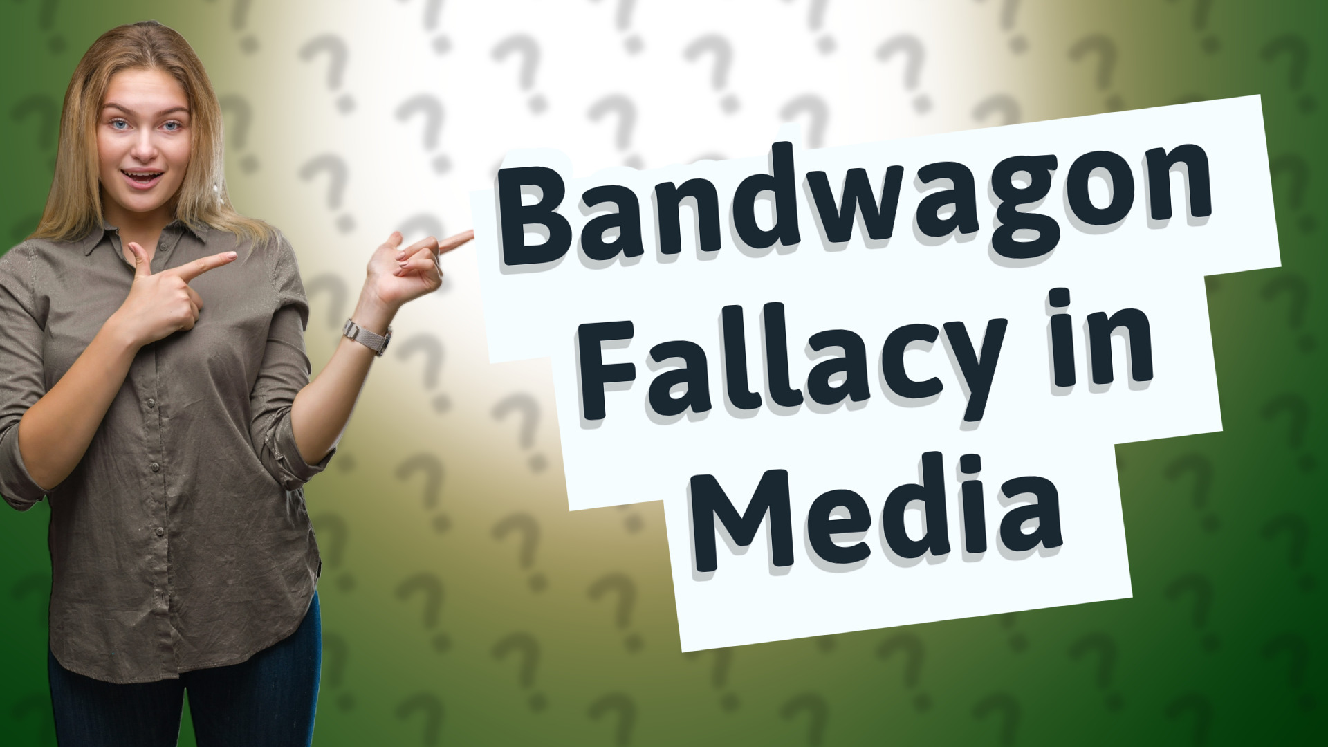 Bandwagon Fallacy in Media