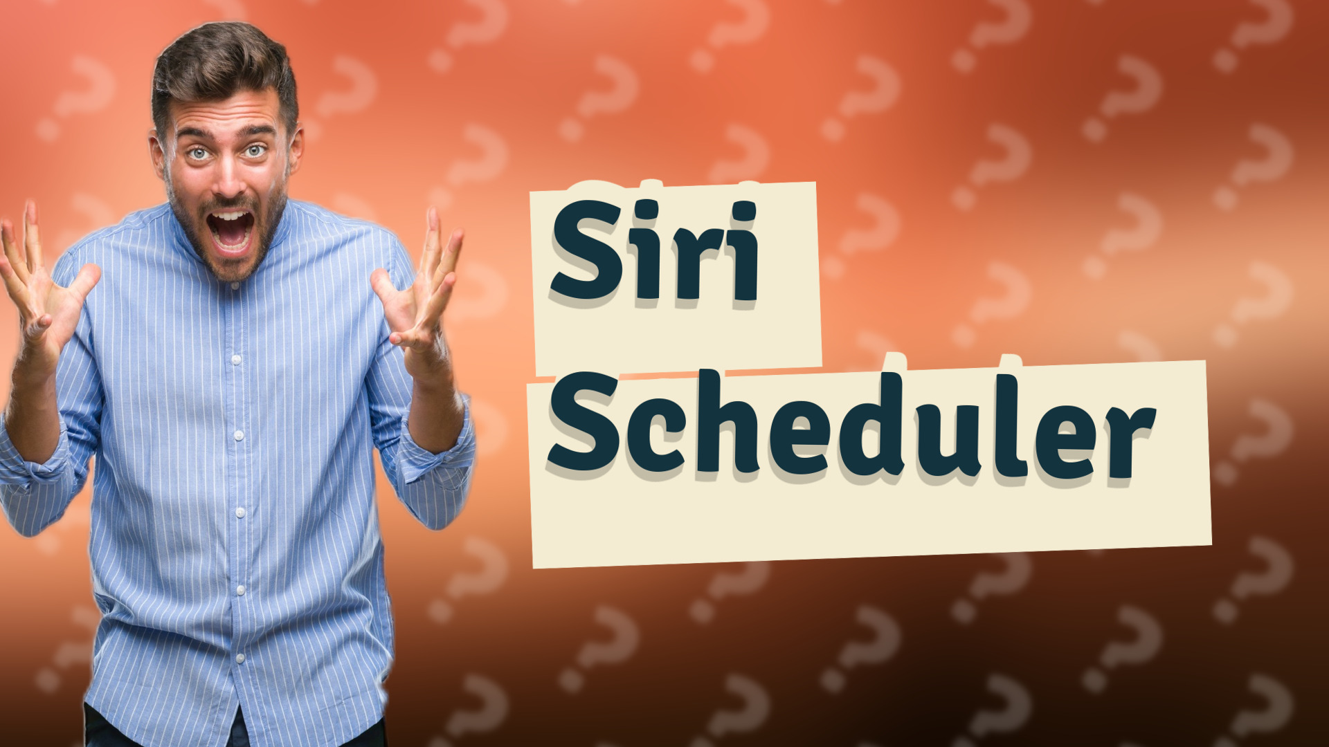 Siri Scheduler