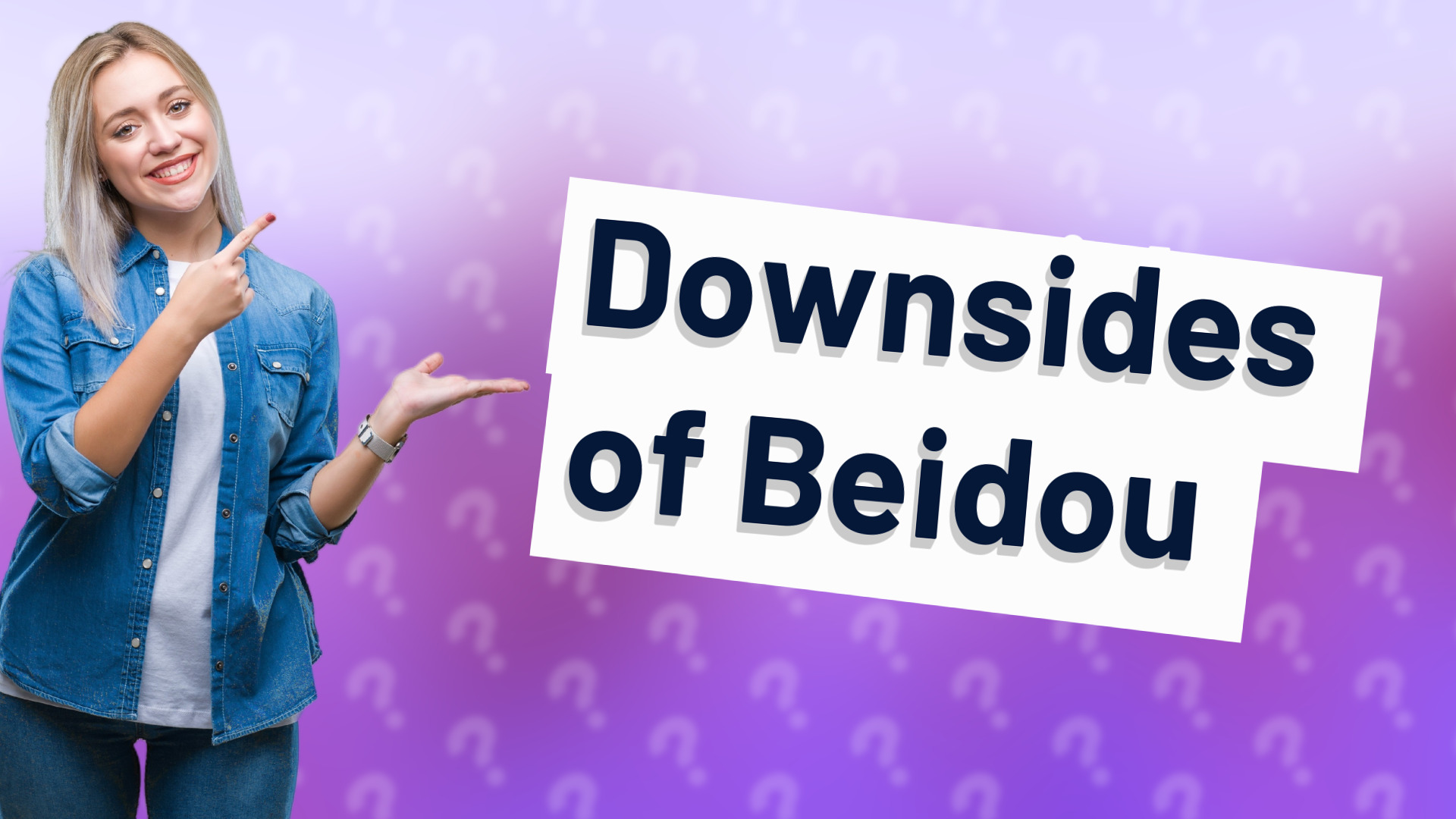 Downsides of Beidou
