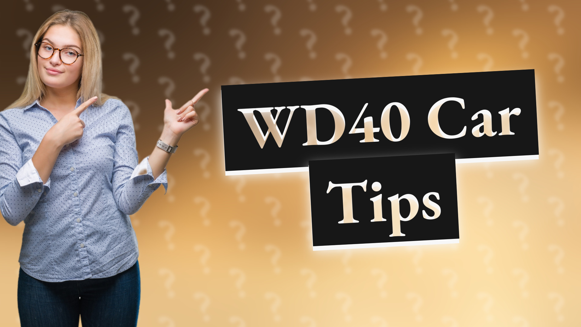 WD40 Car Tips