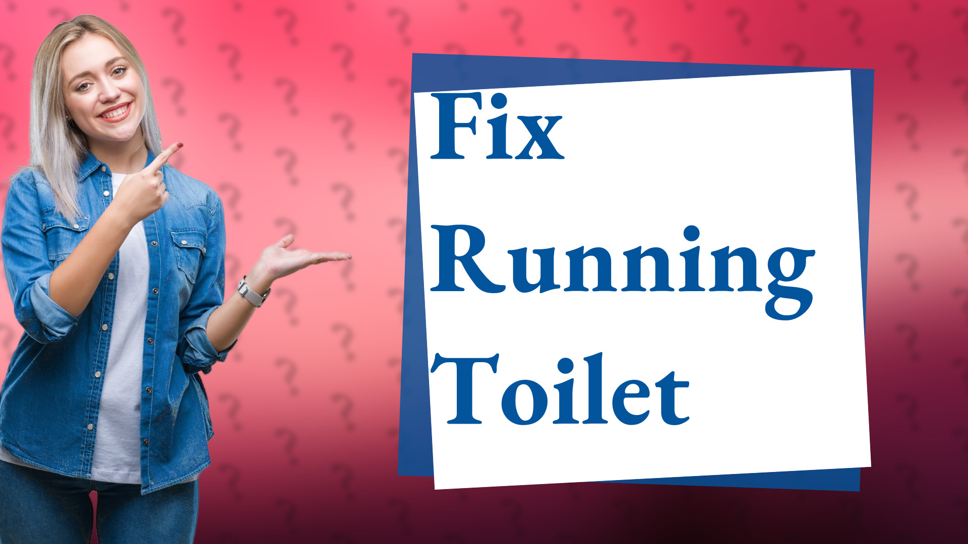 Fix Running Toilet