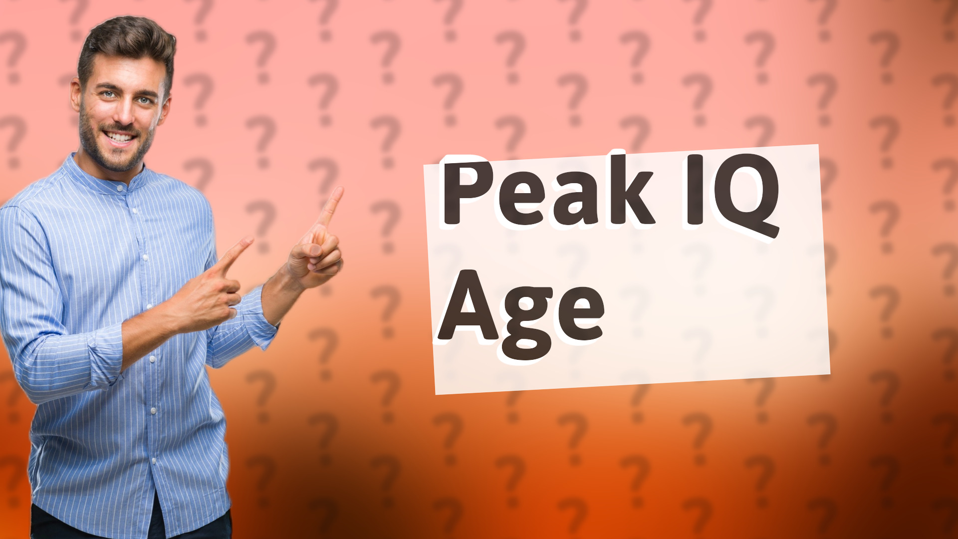 Peak IQ Age