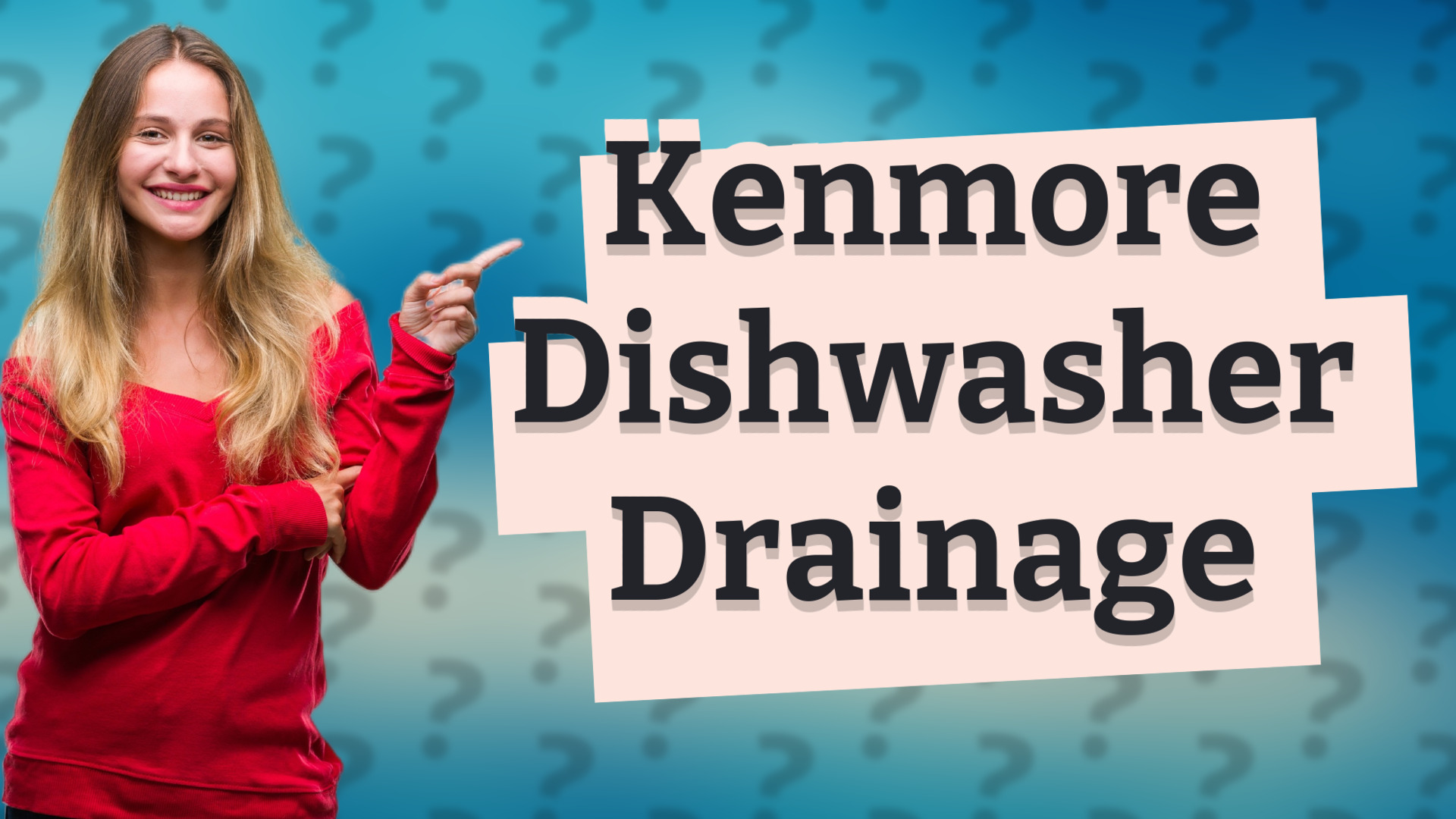Kenmore Dishwasher Drainage