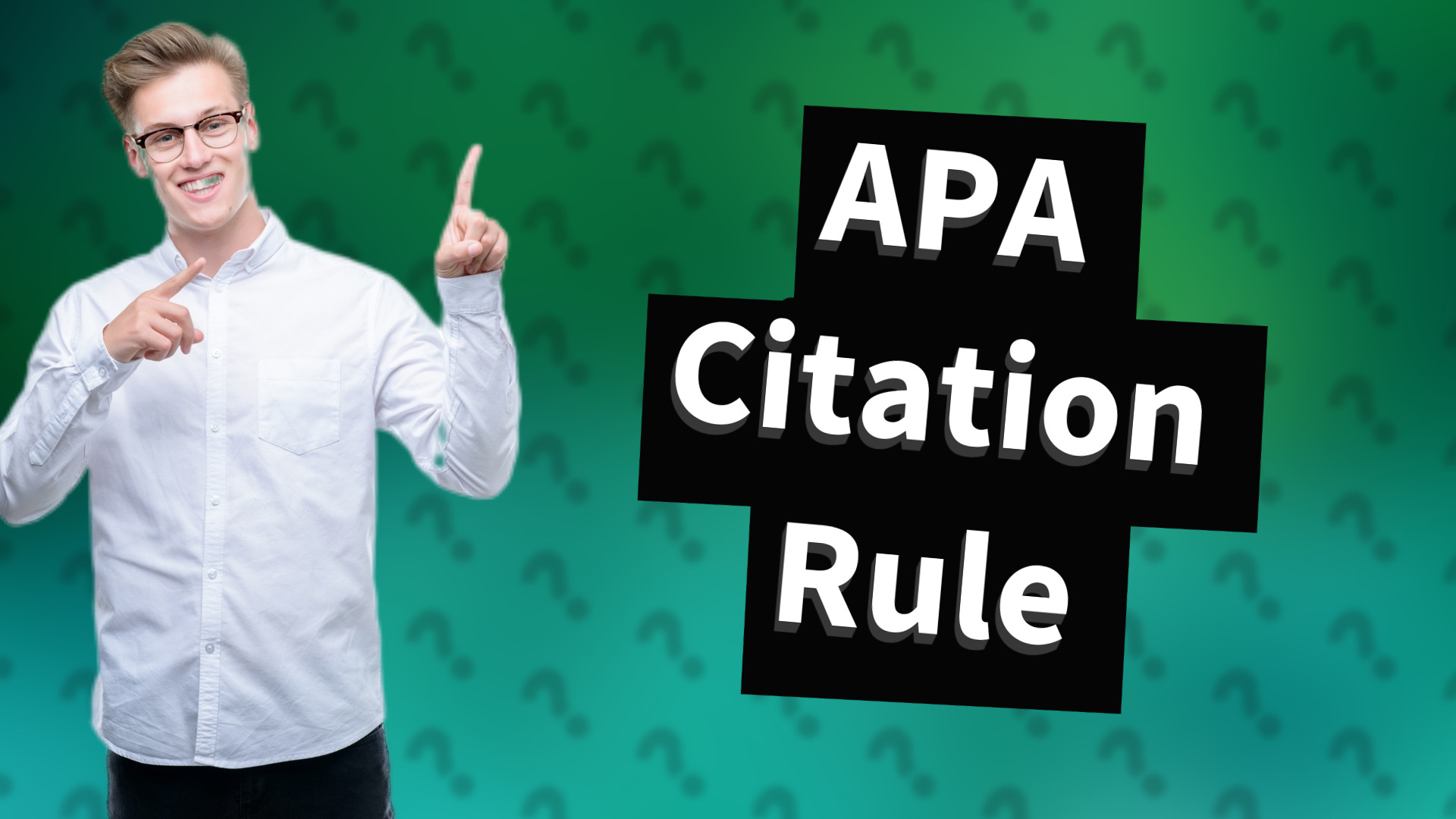 APA Citation Rule